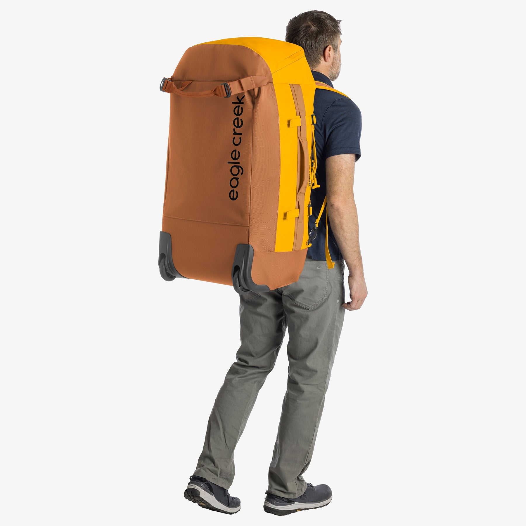 Eagle Creek Cargo Hauler 110L Rolling Duffel Bag in Citrus Orange — detail view 2