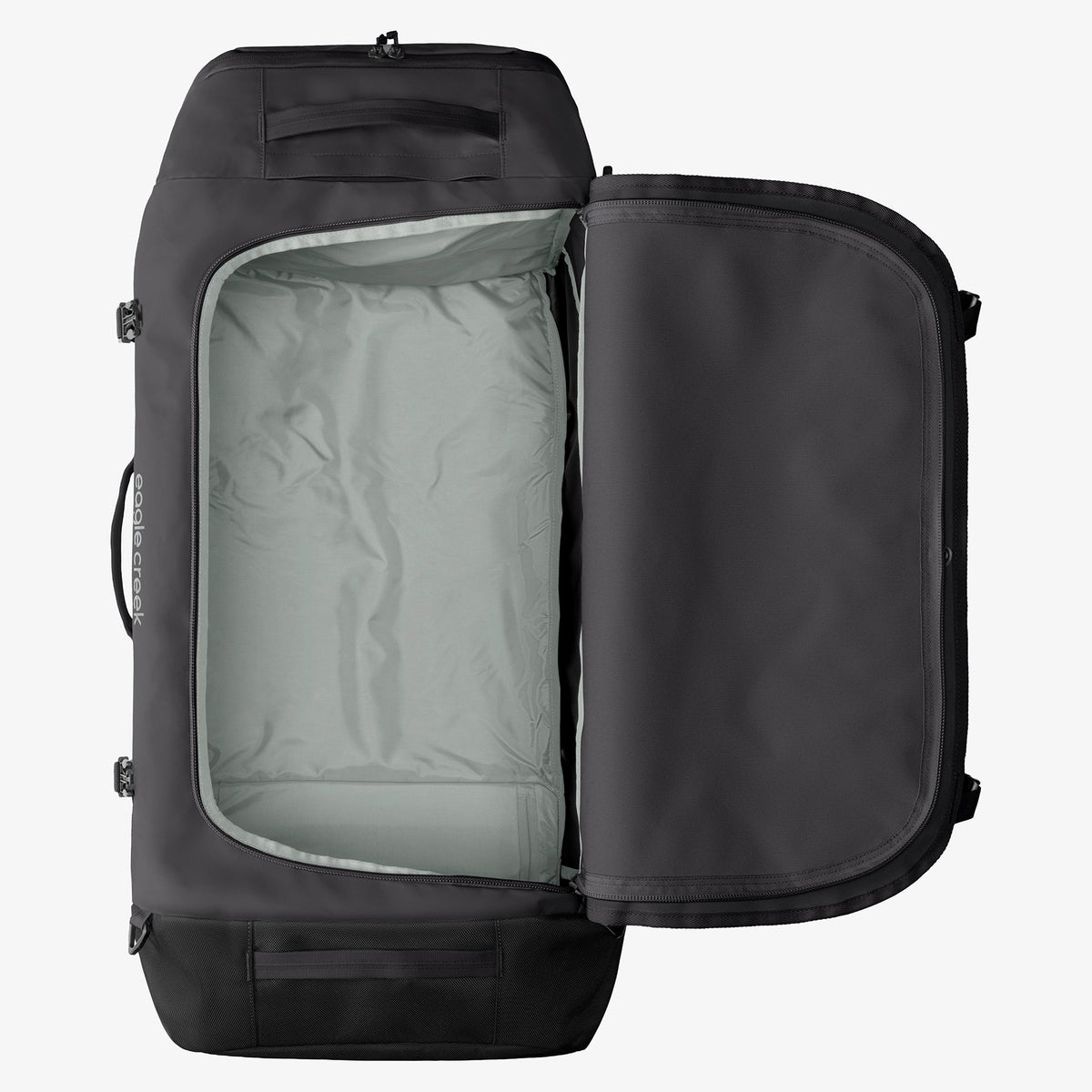 Eagle Creek Cargo Hauler 130L Rolling Duffel Bag in Black — angle view 3 # color_Black