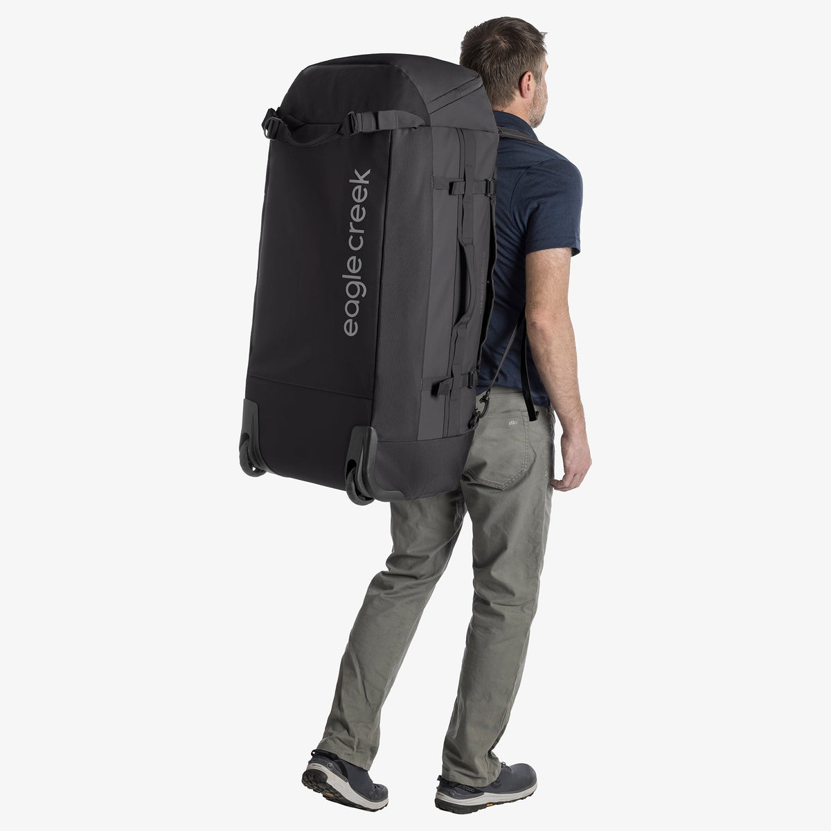 Eagle Creek Cargo Hauler 130L Rolling Duffel Bag in Black — detail view 2 # color_Black