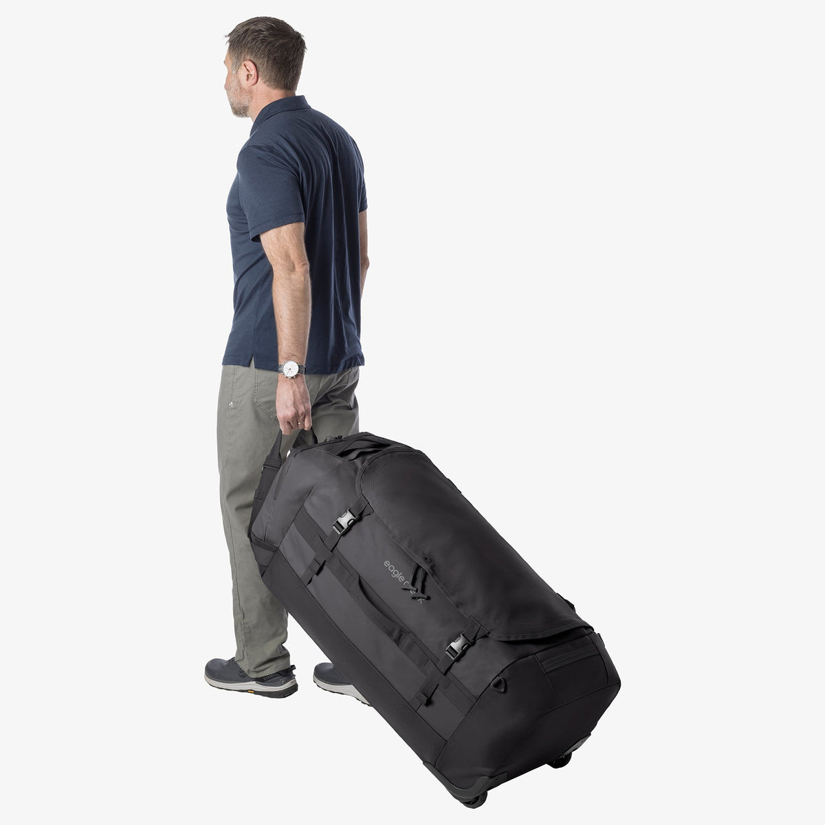 Eagle Creek Cargo Hauler 130L Rolling Duffel Bag in Black — detail view 3 # color_Black