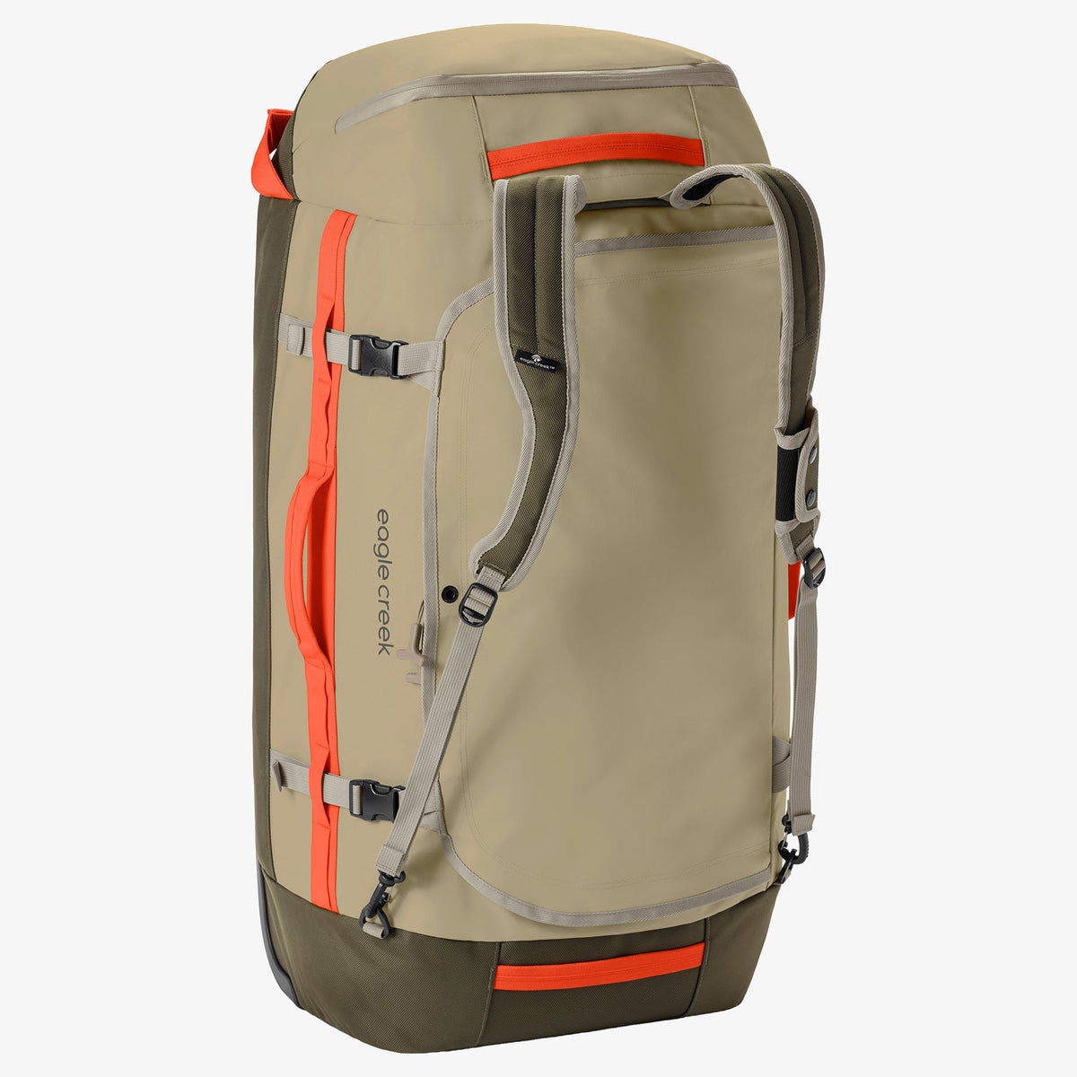 Eagle Creek Cargo Hauler 130L Rolling Duffel Bag in Desert Tan — back view # color_Desert Tan
