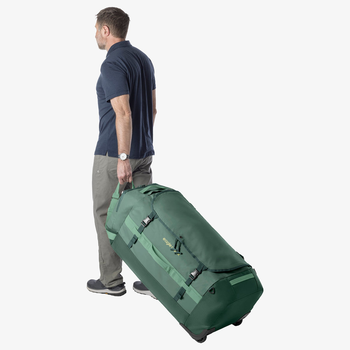 Eagle Creek Cargo Hauler 130L Rolling Duffel Bag in Sycamore Green — detail view 3 # color_Sycamore Green