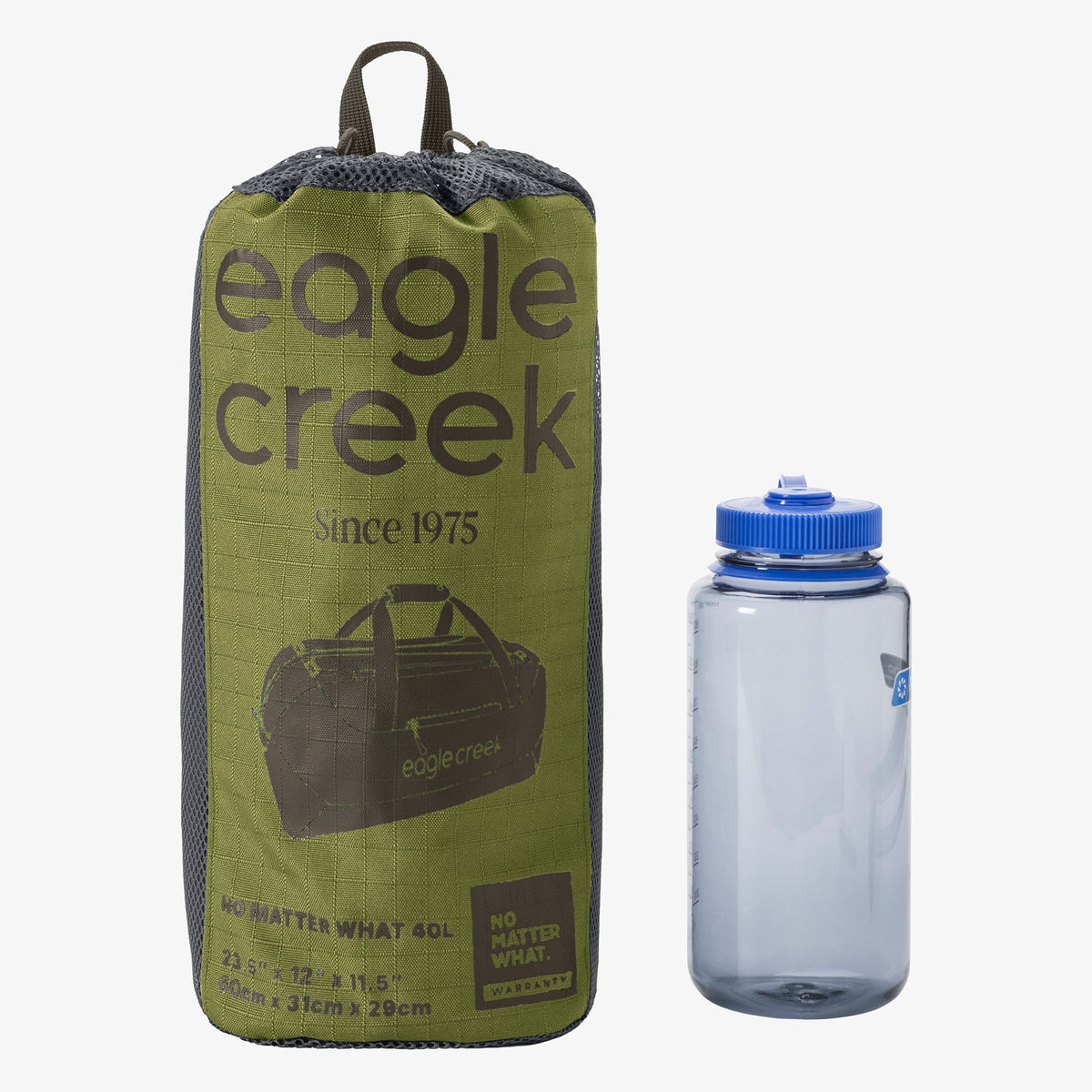 Eagle Creek No Matter What 40L Duffel Bag in Olive Green — angle view 2 # color_Olive Green