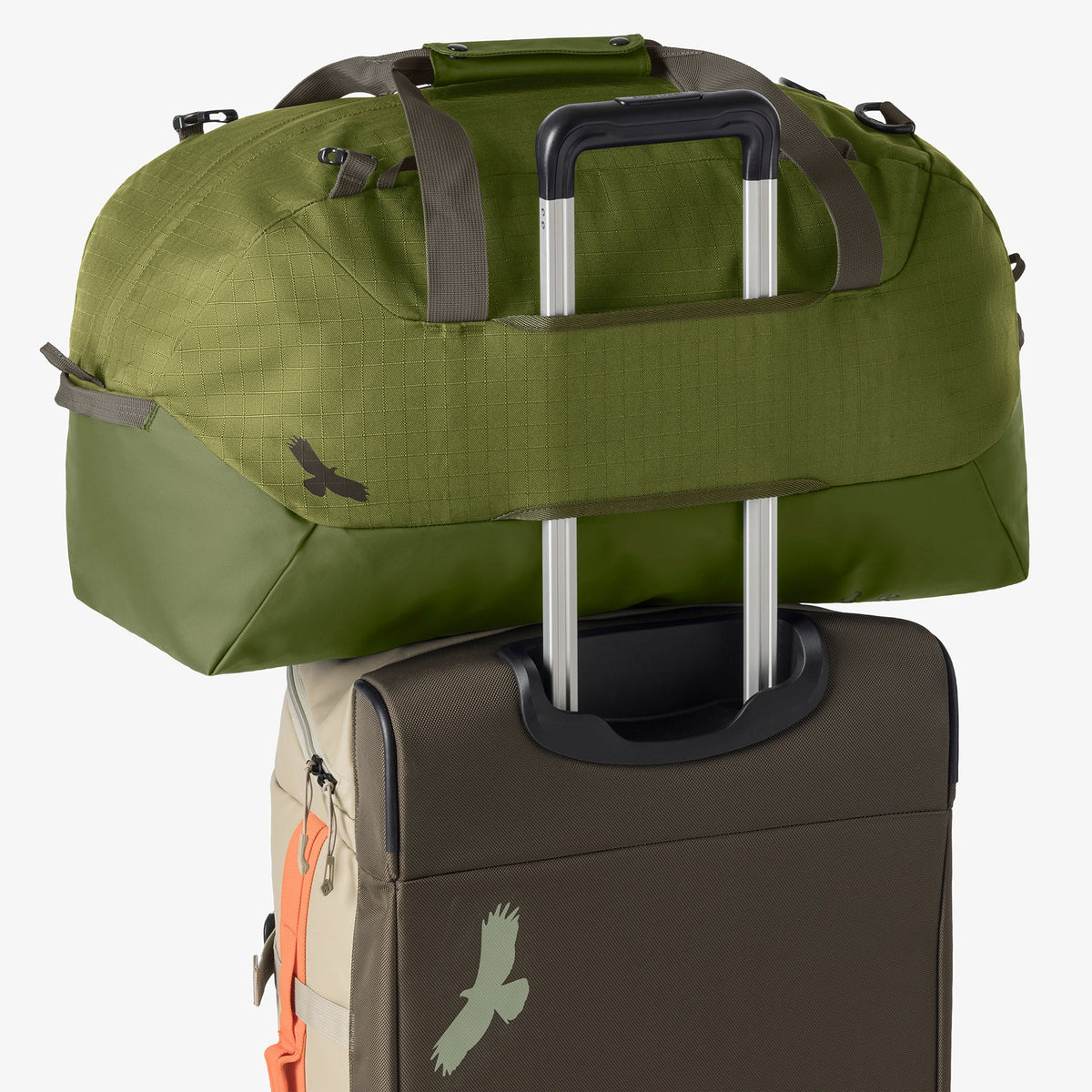 Eagle Creek No Matter What 40L Duffel Bag in Olive Green — angle view 3 # color_Olive Green