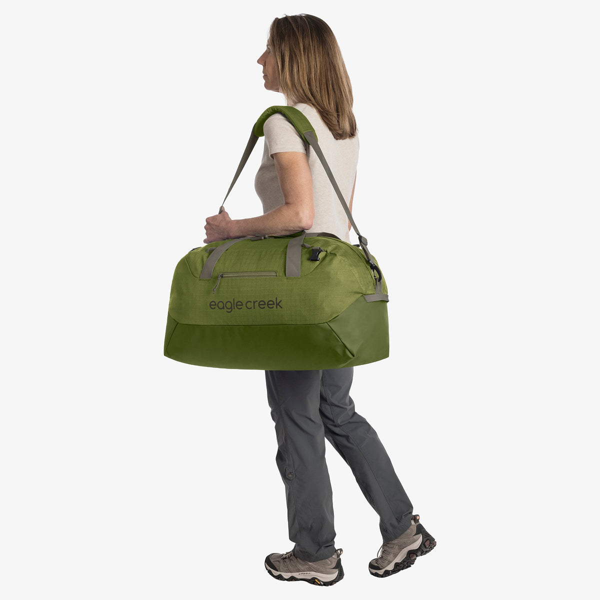 Eagle Creek No Matter What 40L Duffel Bag in Olive Green — interior view # color_Olive Green