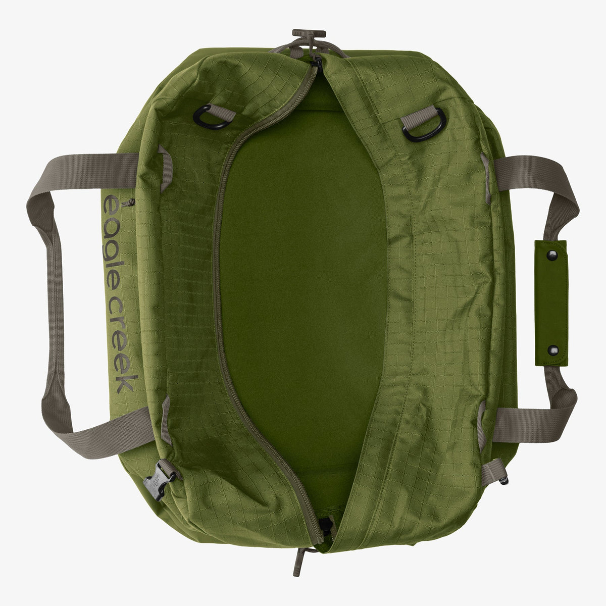 Eagle Creek No Matter What 40L Duffel Bag in Olive Green — detail view # color_Olive Green