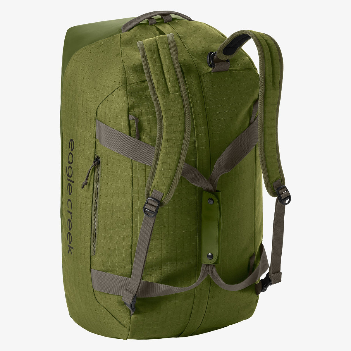 Eagle Creek No Matter What 60L Duffel Bag in Olive Green — back view # color_Olive Green