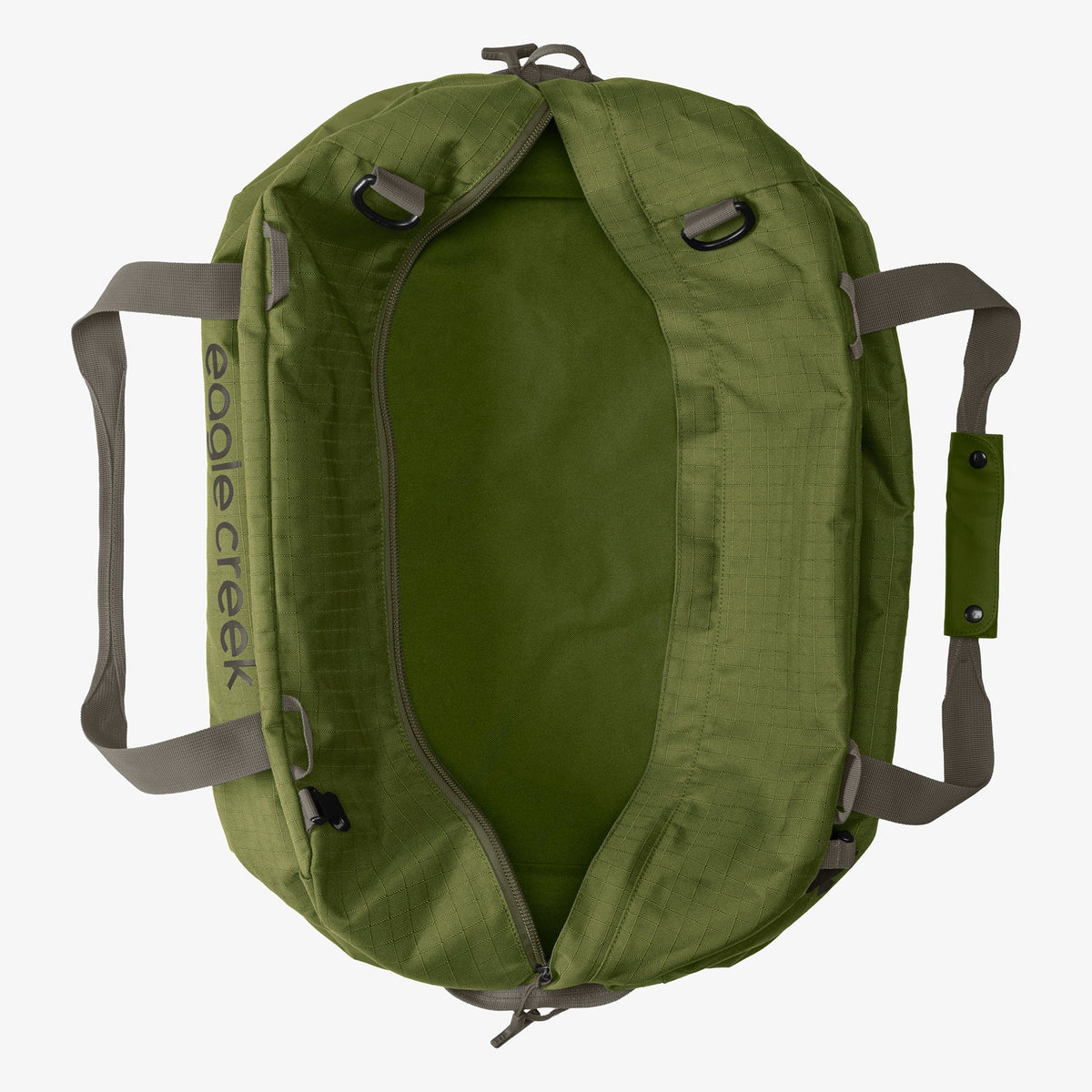 Eagle Creek No Matter What 60L Duffel Bag in Olive Green — detail view 2 # color_Olive Green