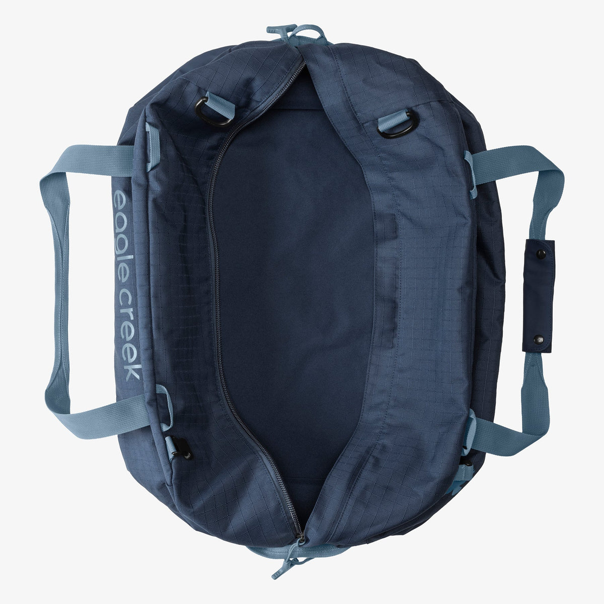 Eagle Creek No Matter What 60L Duffel Bag in Pilot Blue — detail view 2 # color_Pilot Blue
