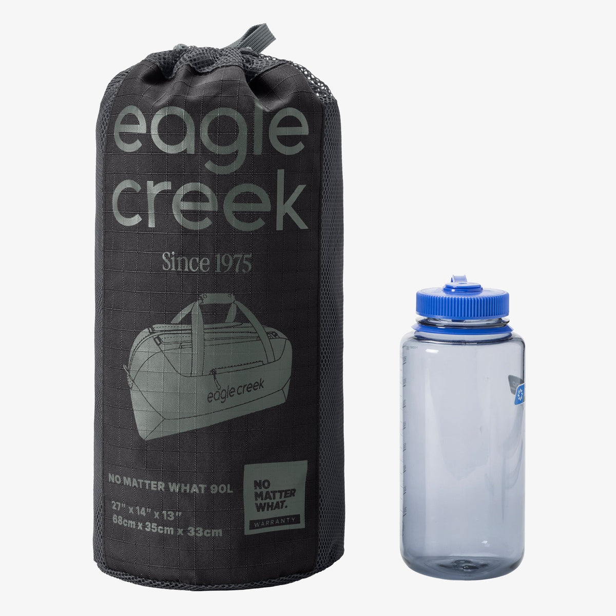 Eagle Creek No Matter What 90L Duffel Bag in Black — angle view 2 # color_Black
