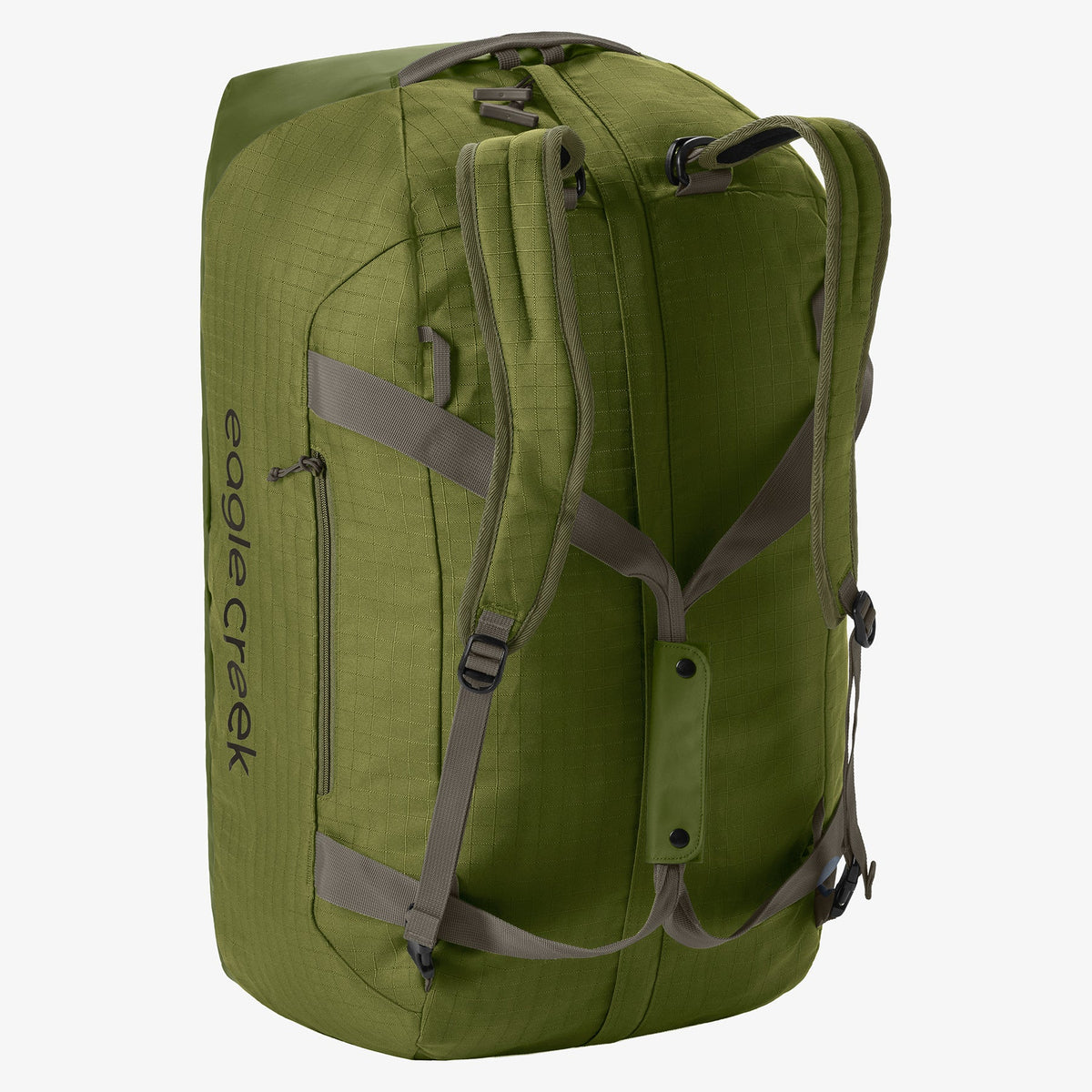 Eagle Creek No Matter What 90L Duffel Bag in Olive Green — back view # color_Olive Green