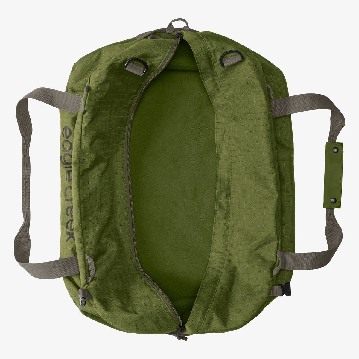 Eagle Creek No Matter What 90L Duffel Bag in Olive Green — detail view 2 # color_Olive Green