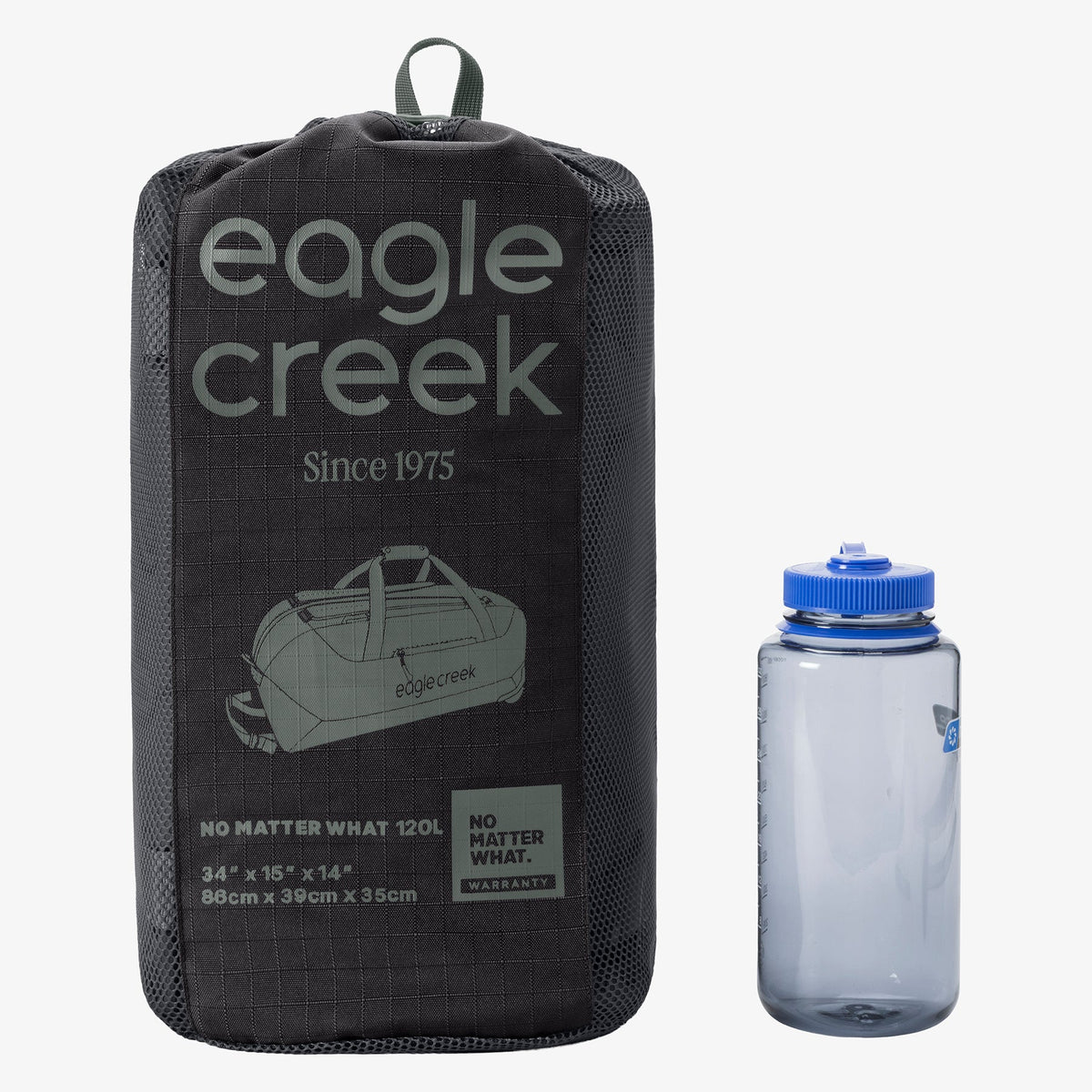 Eagle Creek No Matter What 120L Rolling Duffel Bag in Black — angle view 2 # color_Black