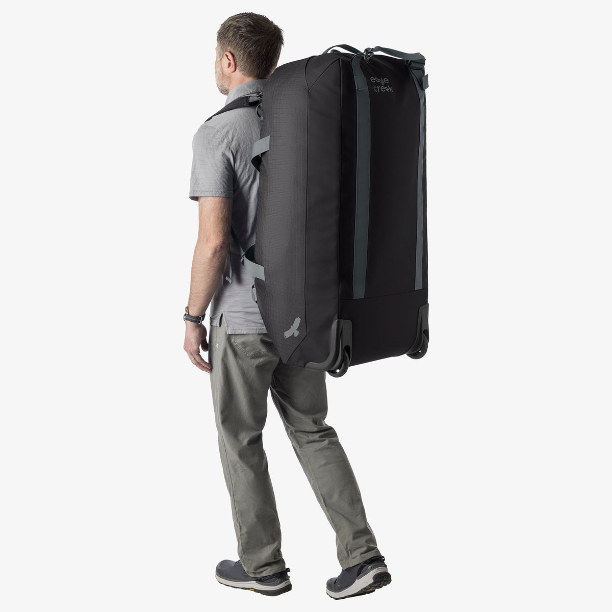Eagle Creek No Matter What 120L Rolling Duffel Bag in Black — detail view 2 # color_Black