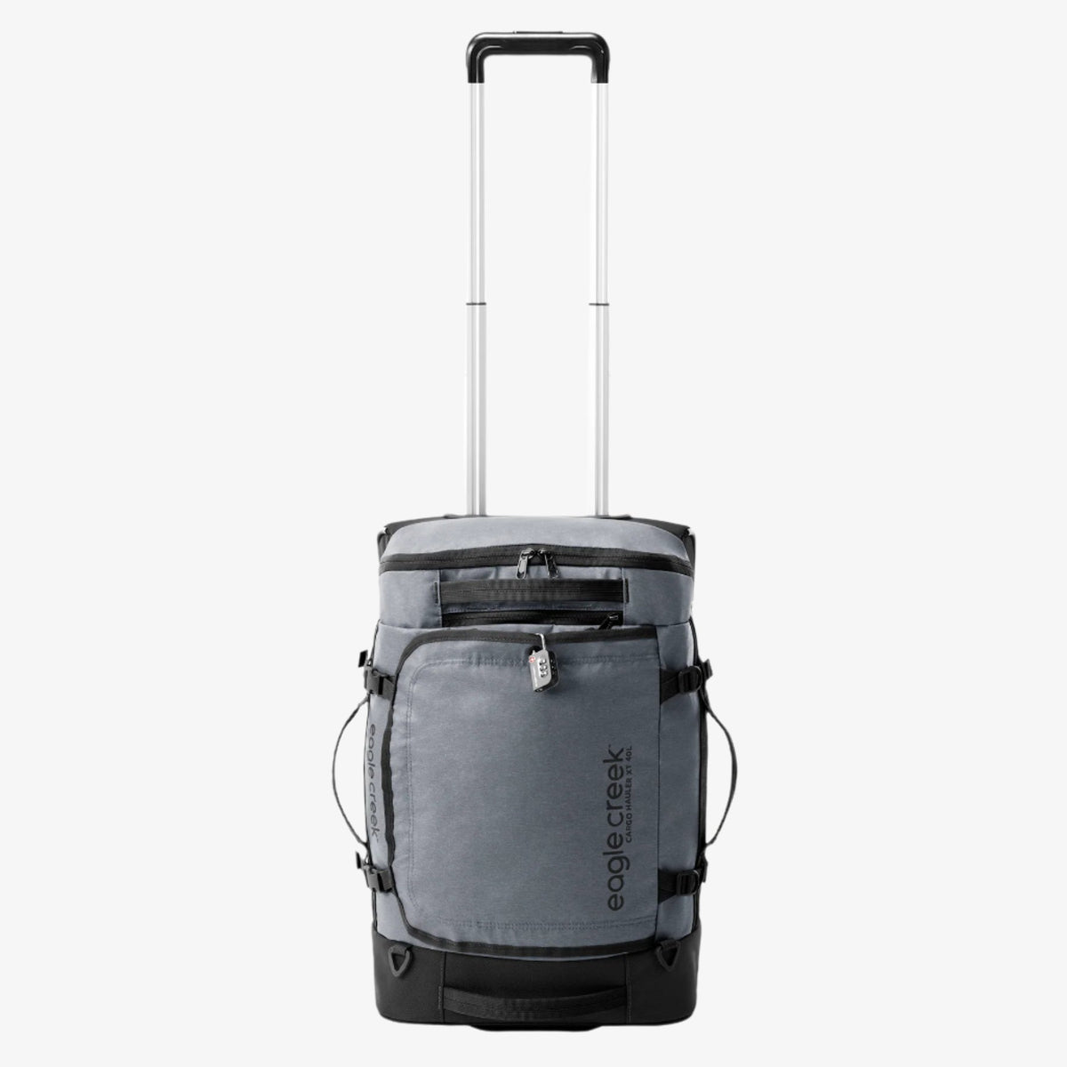 Eagle Creek Cargo Hauler XT Wheeled Duffel Int. Carry On in Charcoal — front view