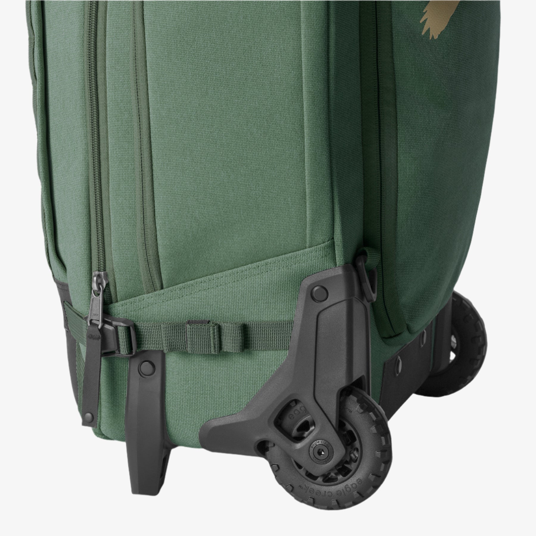 Eagle Creek Gear Warrior XE 2-Wheel 21.75"/40L Convertible Carry-On Luggage in Jungle Green — angle view 3