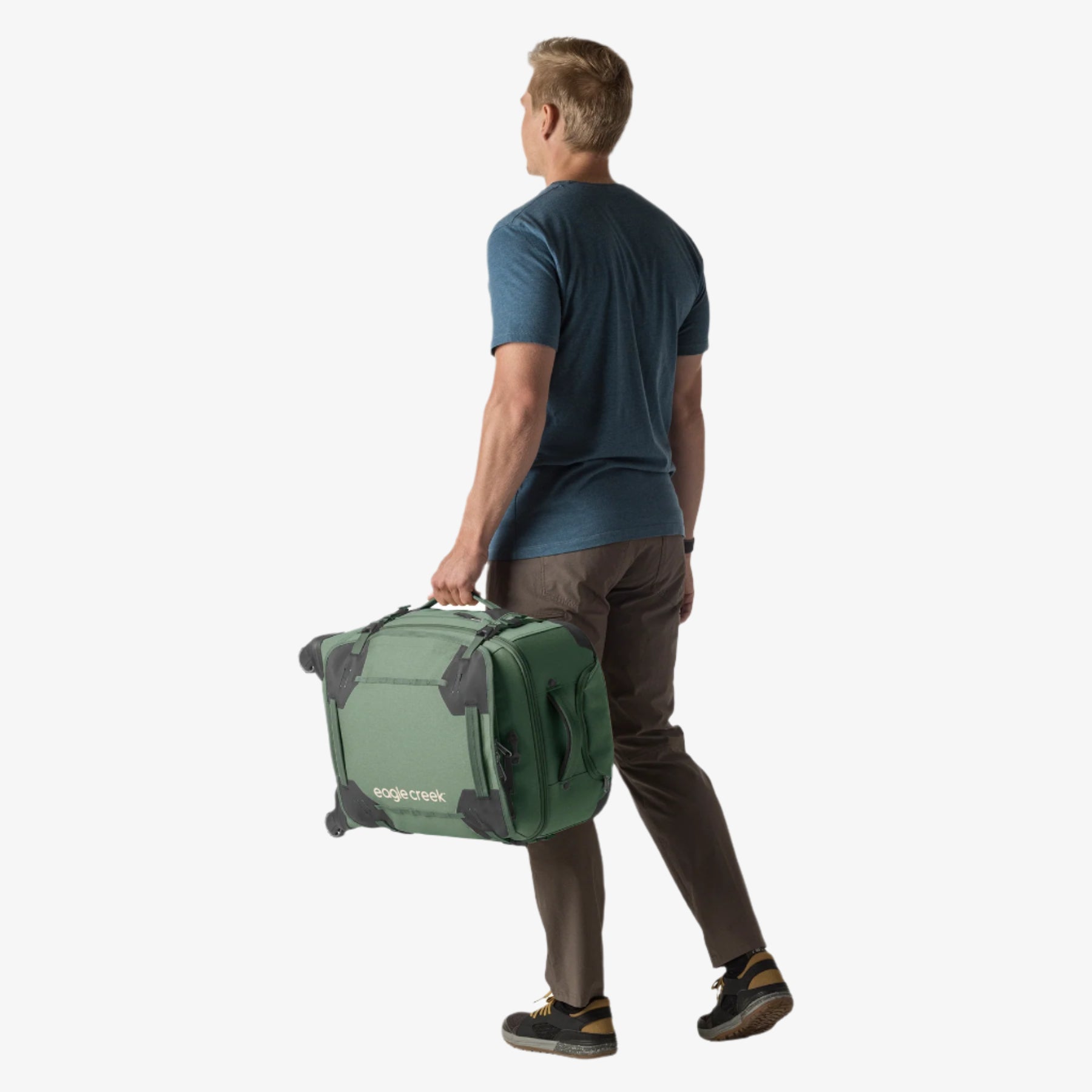 Eagle Creek Gear Warrior XE 4-Wheel 21.75"/40L Carry-On Luggage in Jungle Green — lifestyle