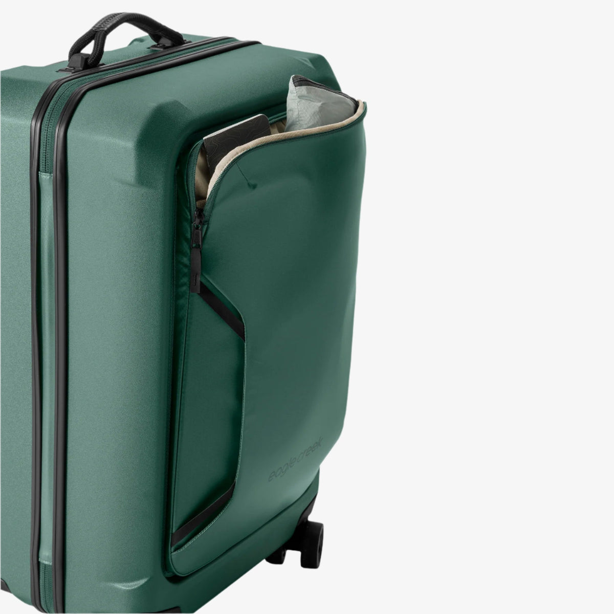 Eagle Creek Tarmac 26"/65L Luggage in Duck Green — interior view # color_Duck Green