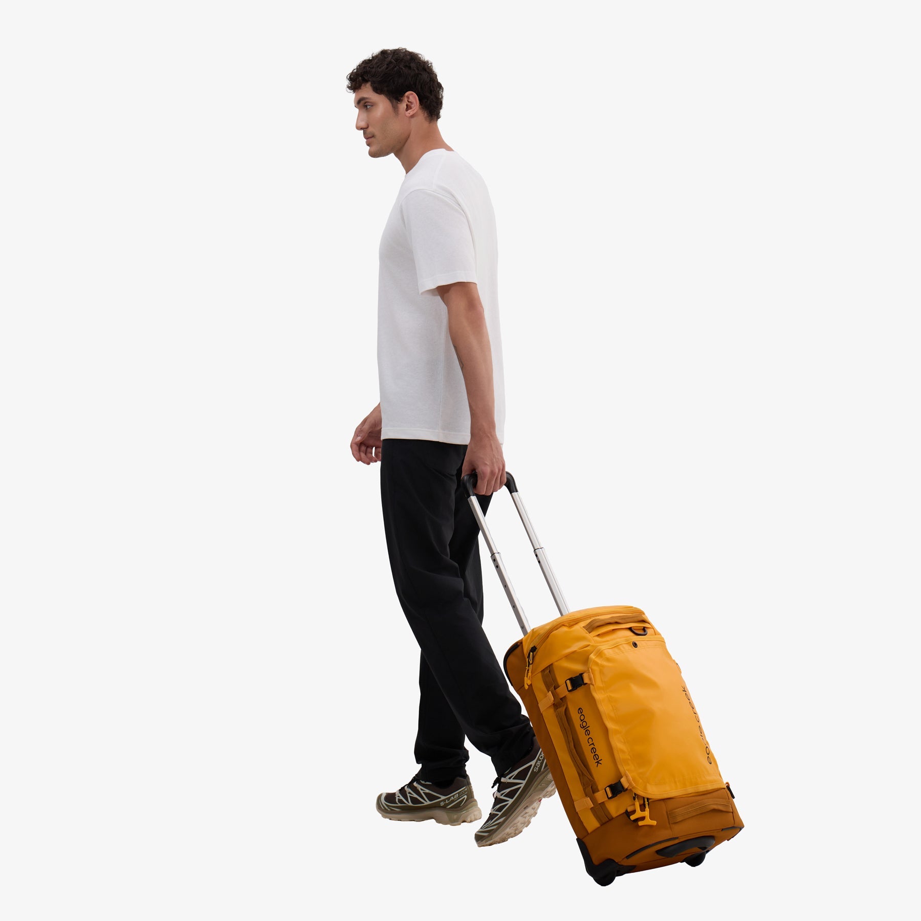 Eagle Creek Cargo Hauler XT 21.5"/32L Wheeled International Carry-On Duffel in Citrus Orange — detail view