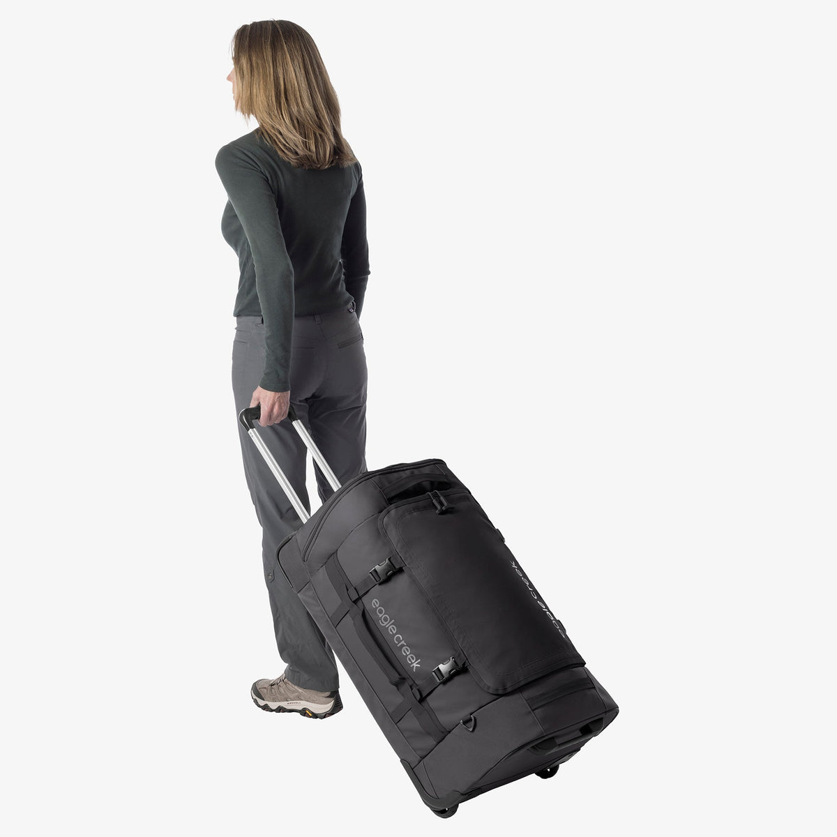 Eagle Creek Cargo Hauler XT 29"/90L Wheeled Duffel in Black — detail view # color_Black