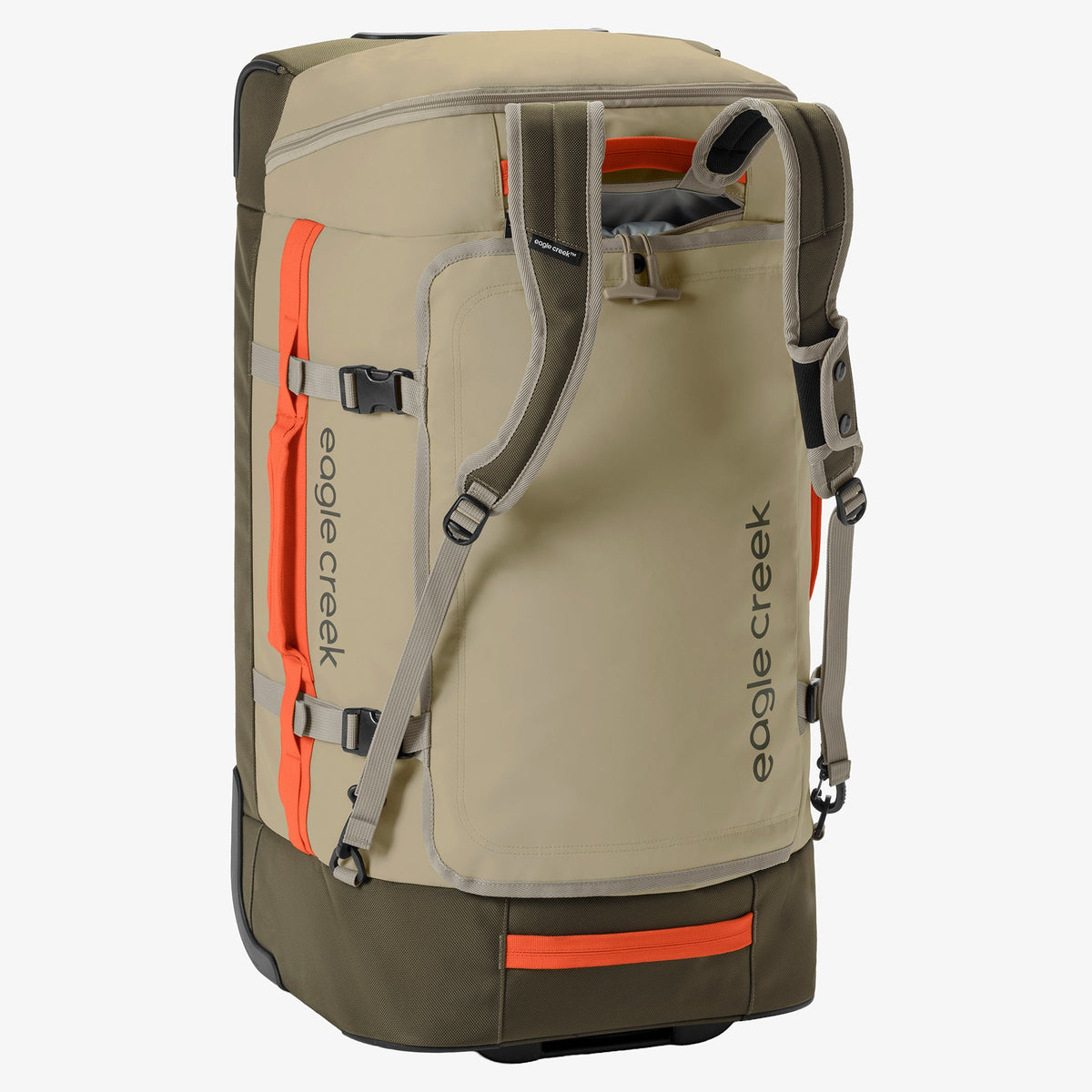 Eagle Creek Cargo Hauler XT 29"/90L Wheeled Duffel in Desert Tan — back view # color_Desert Tan