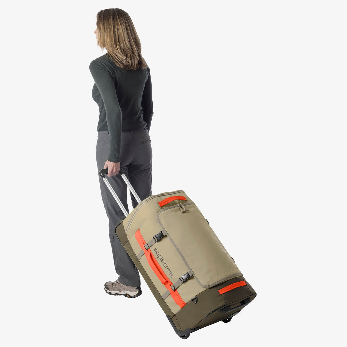 Eagle Creek Cargo Hauler XT 29"/90L Wheeled Duffel in Desert Tan — detail view # color_Desert Tan