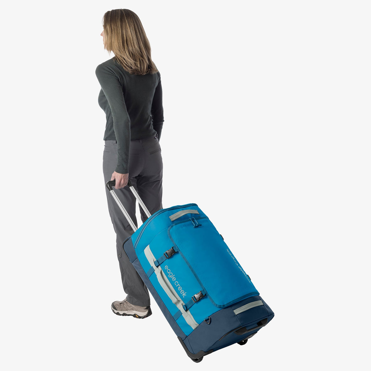 Eagle Creek Cargo Hauler XT 29"/90L Wheeled Duffel in Harbor Blue — detail view # color_Harbor Blue