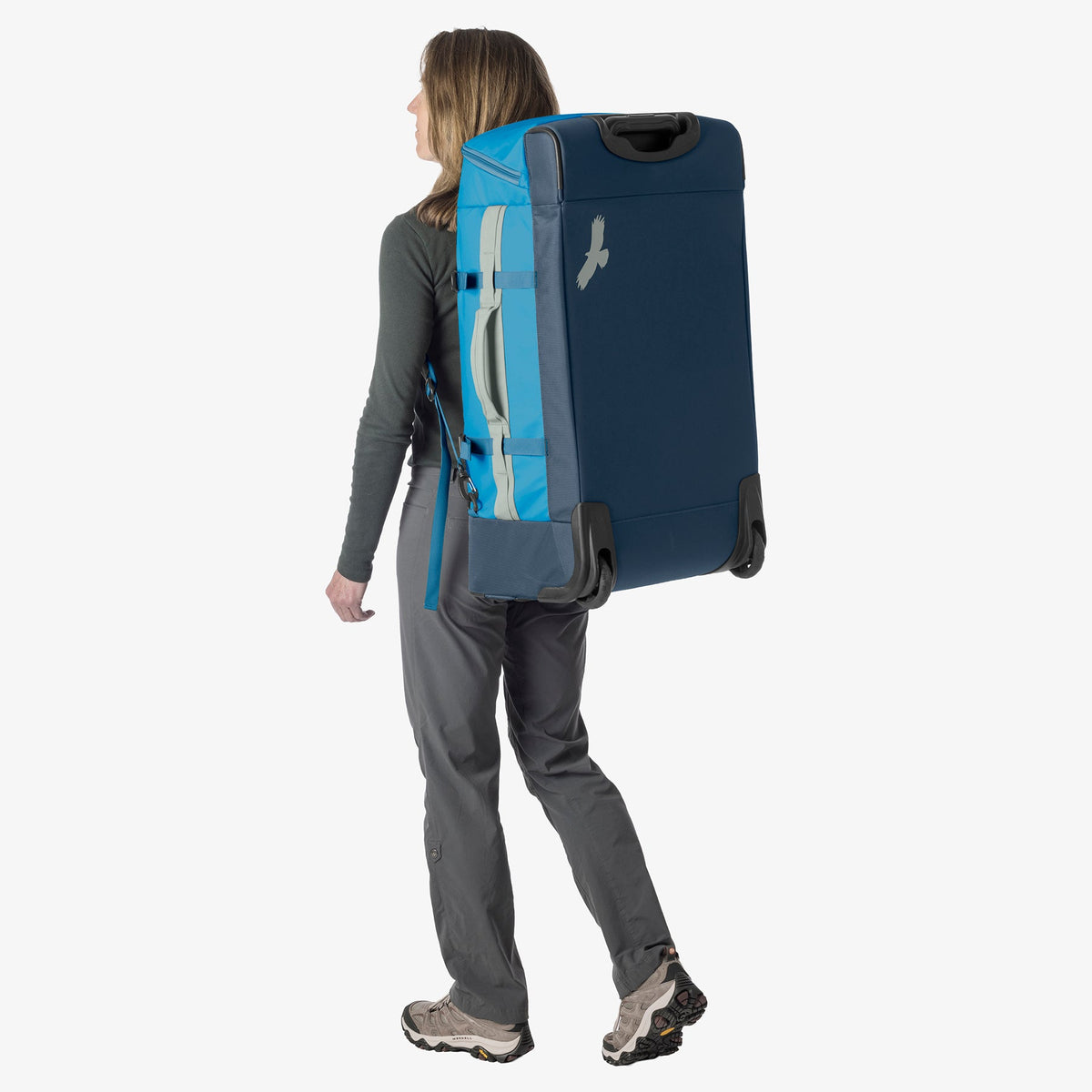 Eagle Creek Cargo Hauler XT 29"/90L Wheeled Duffel in Harbor Blue — detail view 2 # color_Harbor Blue