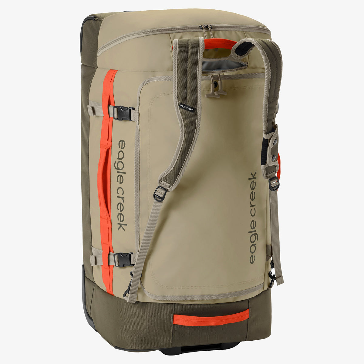 Eagle Creek Cargo Hauler XT 32"/120L Wheeled Duffel in Desert Tan — back view # color_Desert Tan