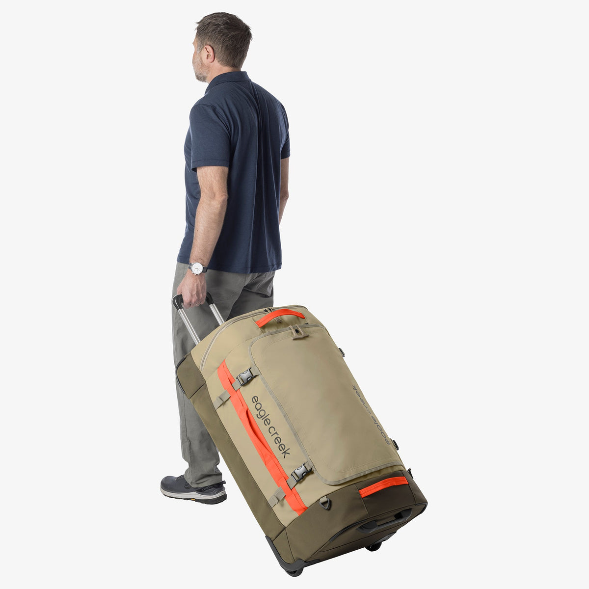 Eagle Creek Cargo Hauler XT 32"/120L Wheeled Duffel in Desert Tan — detail view # color_Desert Tan