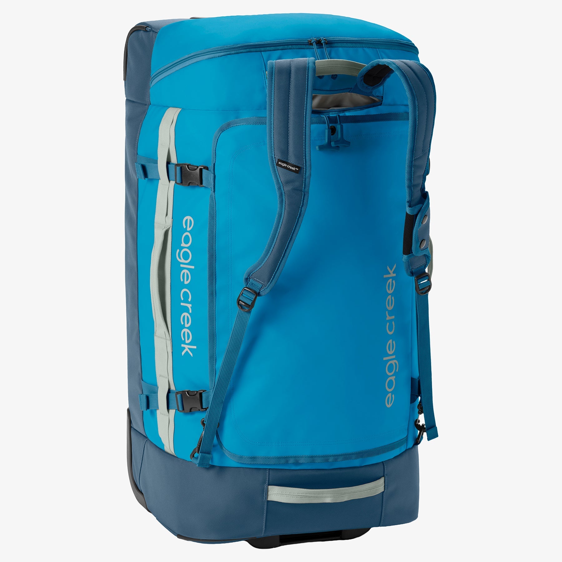 Eagle Creek Cargo Hauler XT 32"/120L Wheeled Duffel in Harbor Blue — back view # color_Harbor Blue