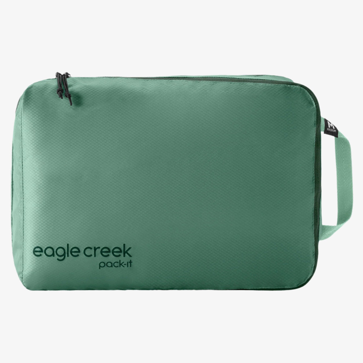 Eagle Creek Pack-It Isolate Clean/Dirty Packing Cube M in Willow Green — angle view 2 # color_Willow Green