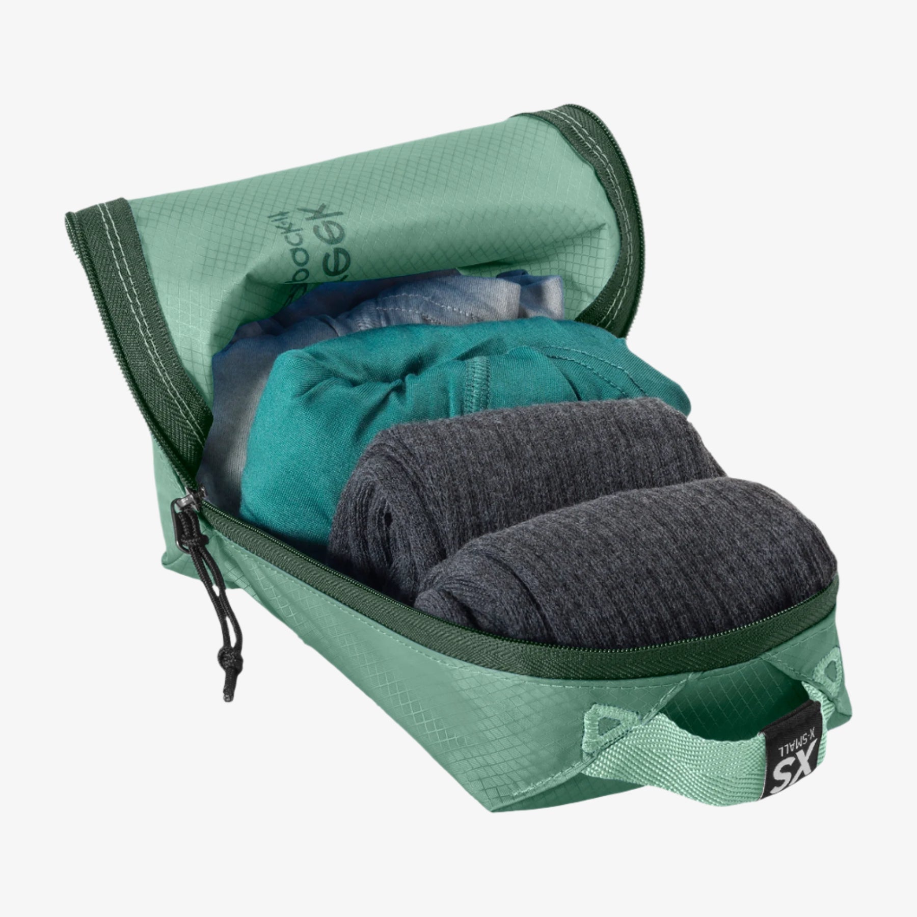 Eagle Creek Pack-It Isolate Packing Cube XS in Willow Green — angle view 3