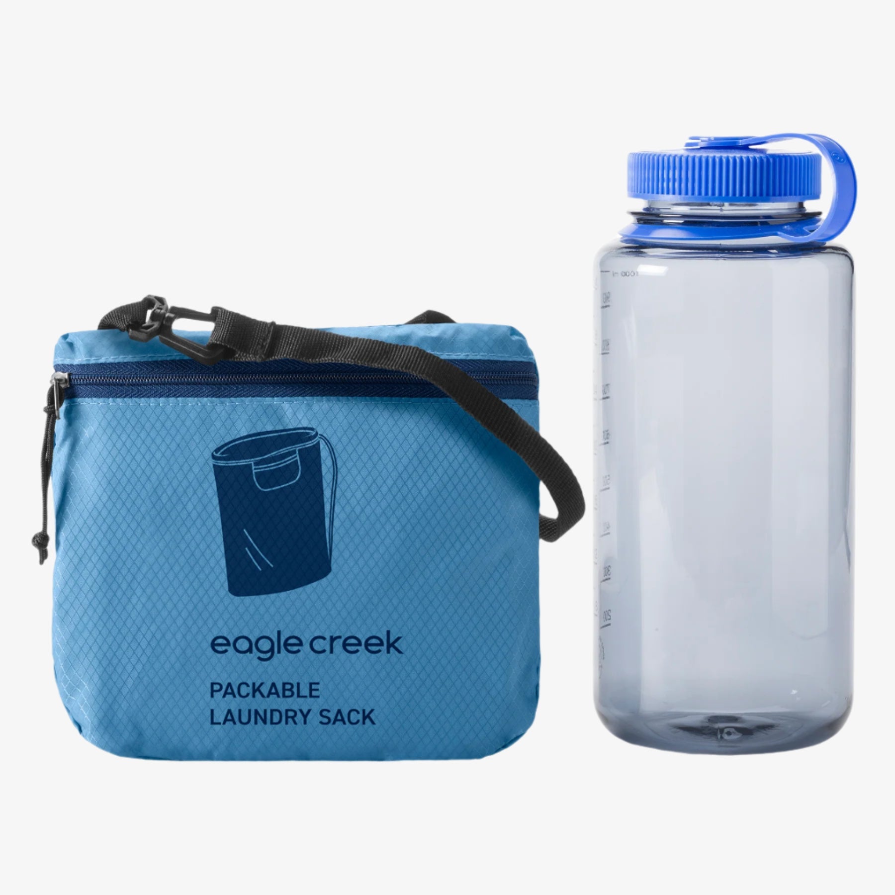 Eagle Creek Packable Laundry Sack in Blue Dawn — angle view 3