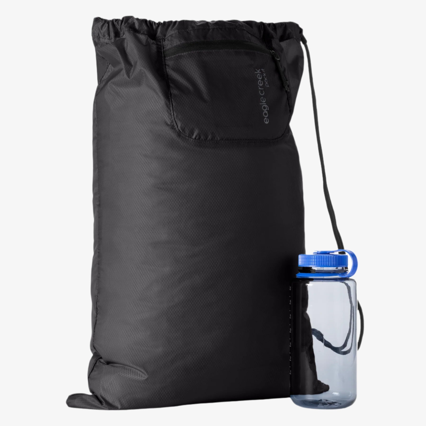 Eagle Creek Packable Laundry Sack in Black — angle view 2