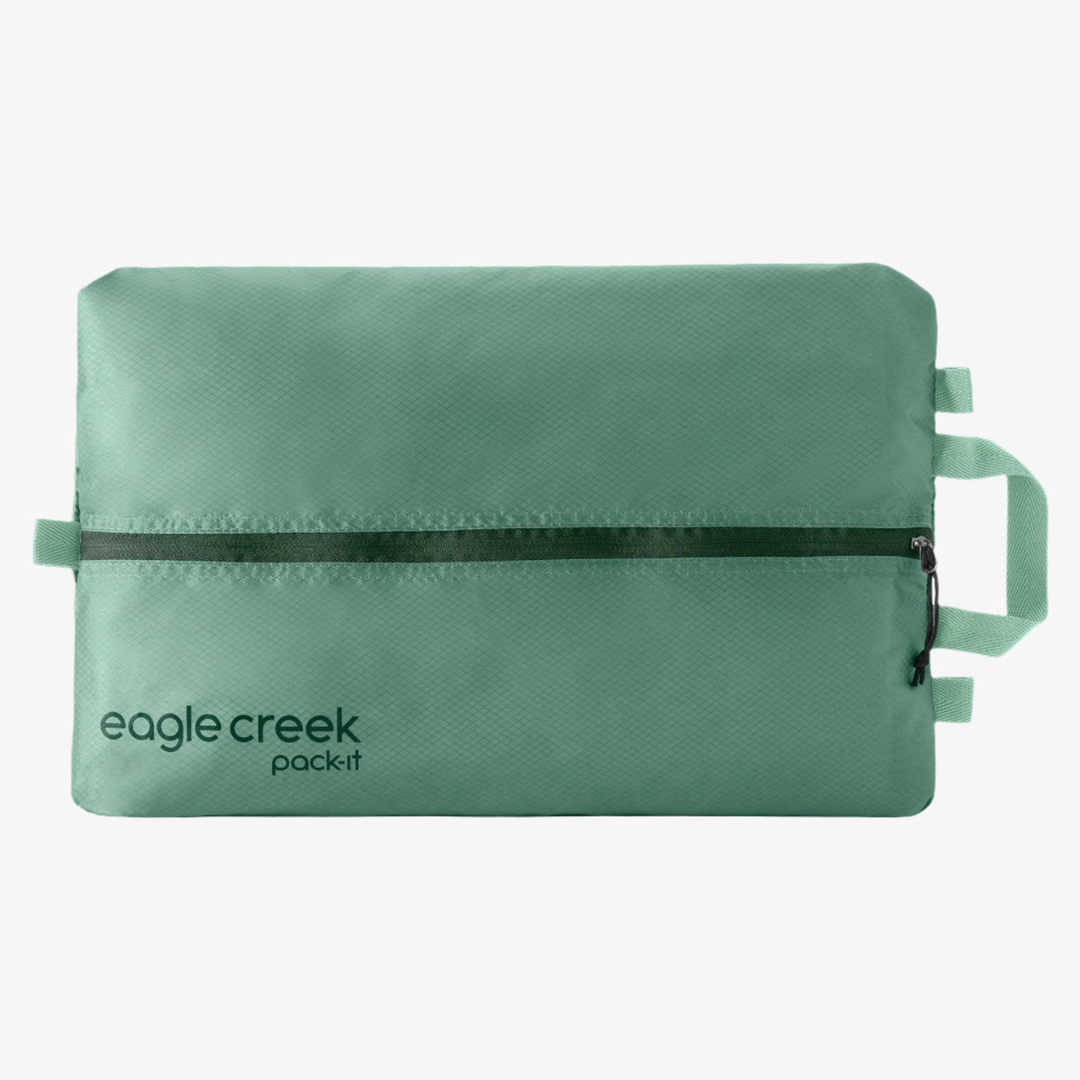 Eagle Creek Pack-It Isolate Shoe Sack in Willow Green — angle view 2 # color_Willow Green