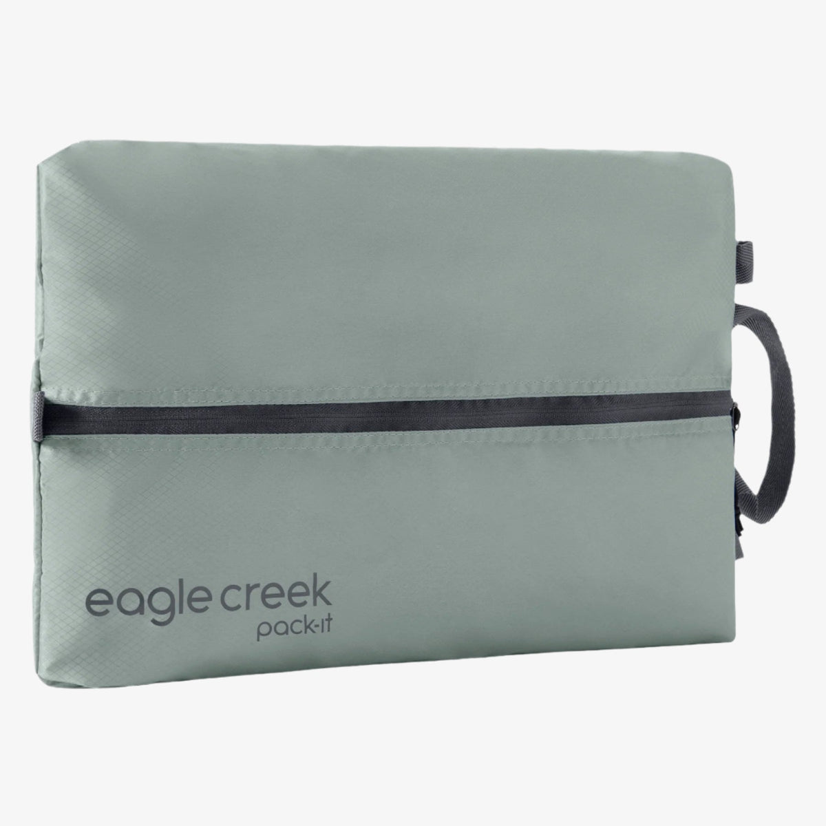Eagle Creek Pack-It Isolate Shoe Sack in Storm Grey — front view # color_Storm Grey