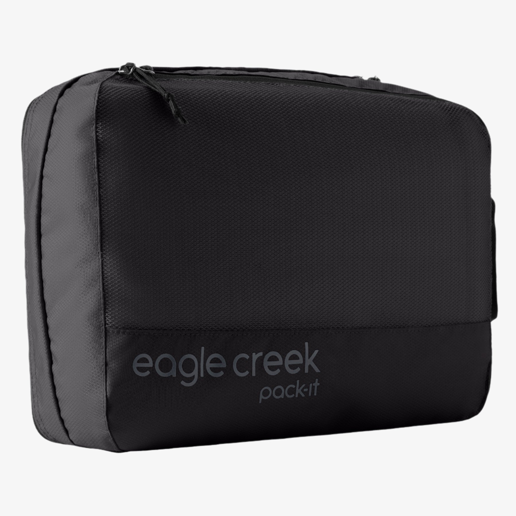 Eagle Creek Pack-It Reveal Clean/Dirty Packing Cube M in Black — front view