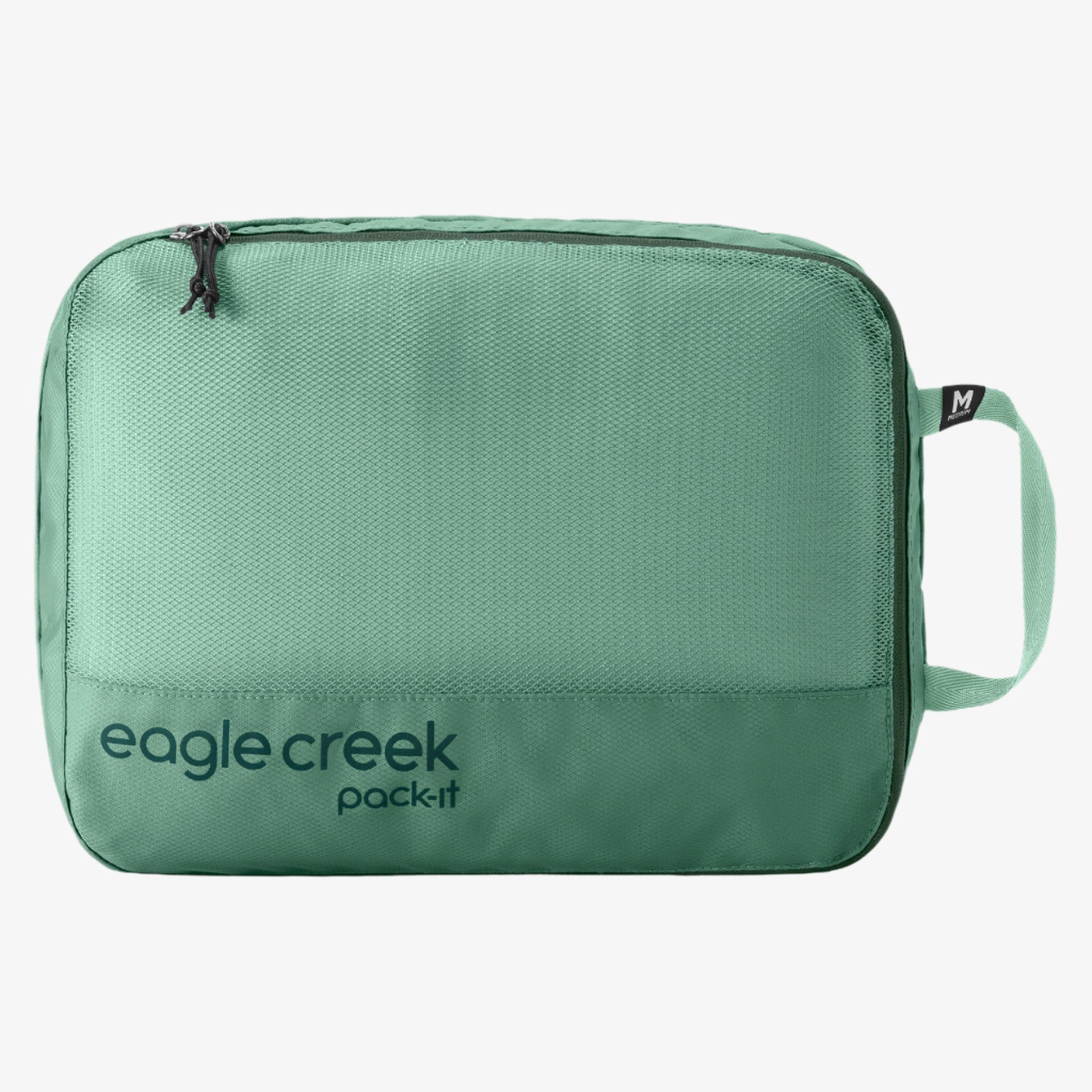 Eagle Creek Pack-It Reveal Clean/Dirty Packing Cube M in Willow Green — angle view 2