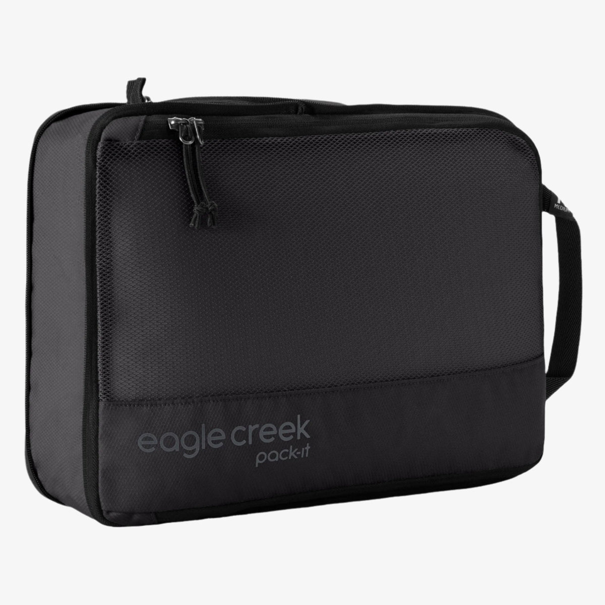 Eagle Creek Pack-It Reveal Compression Cube M in Black — front view # color_Black