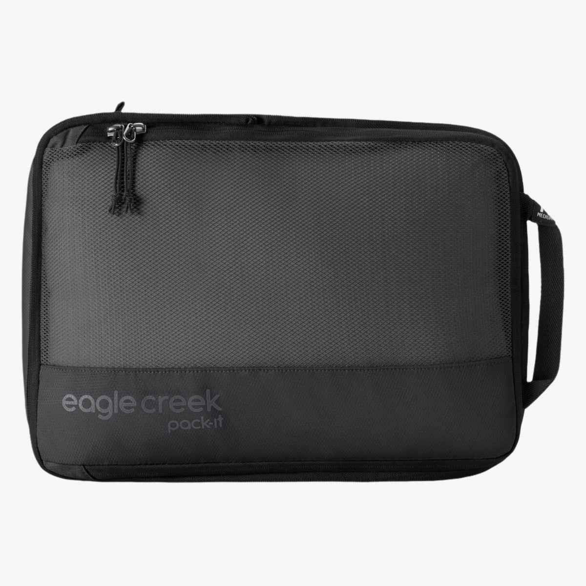 Eagle Creek Pack-It Reveal Compression Cube M in Black — angle view 3 # color_Black