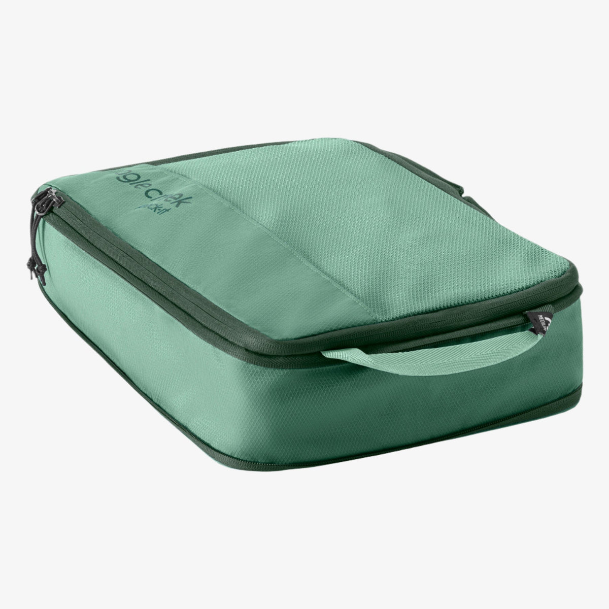 Eagle Creek Pack-It Reveal Compression Cube M in Willow Green — angle view 4 # color_Willow Green