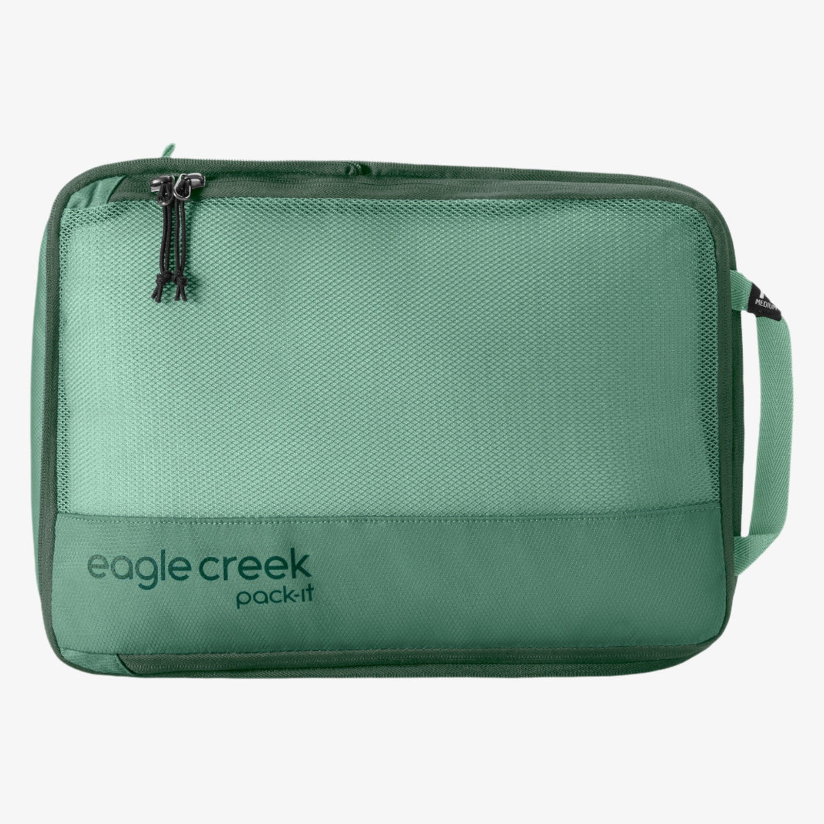 Eagle Creek Pack-It Reveal Compression Cube M in Willow Green — angle view 2 # color_Willow Green