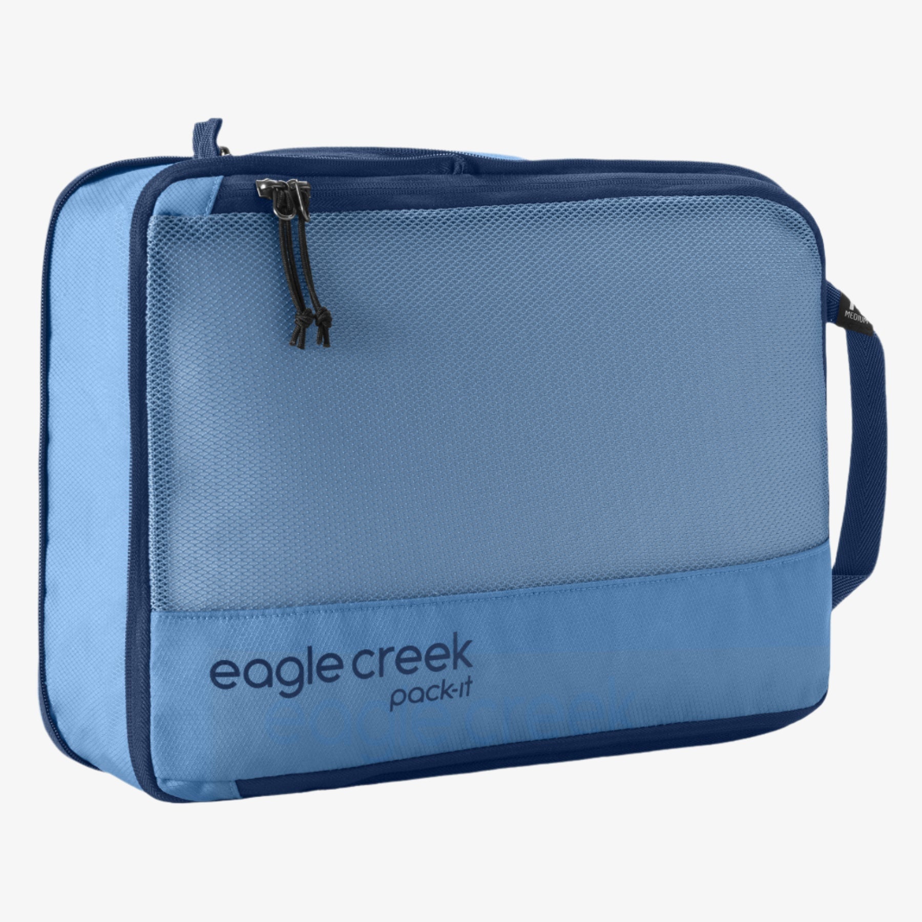Eagle Creek Pack-It Reveal Compression Cube M in Blue Dawn — front view # color_Blue Dawn