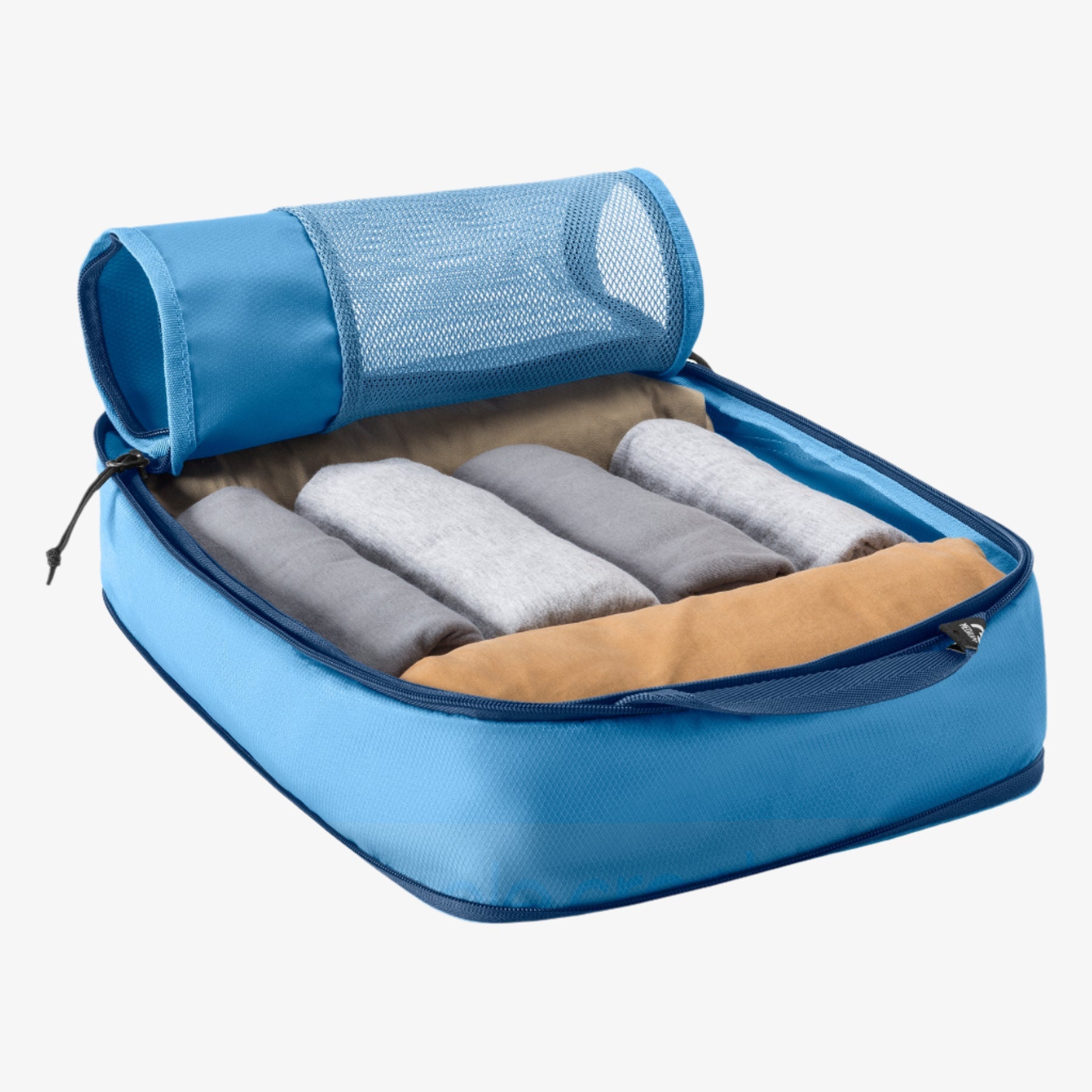 Eagle Creek Pack-It Reveal Compression Cube M in Blue Dawn — angle view 2 # color_Blue Dawn