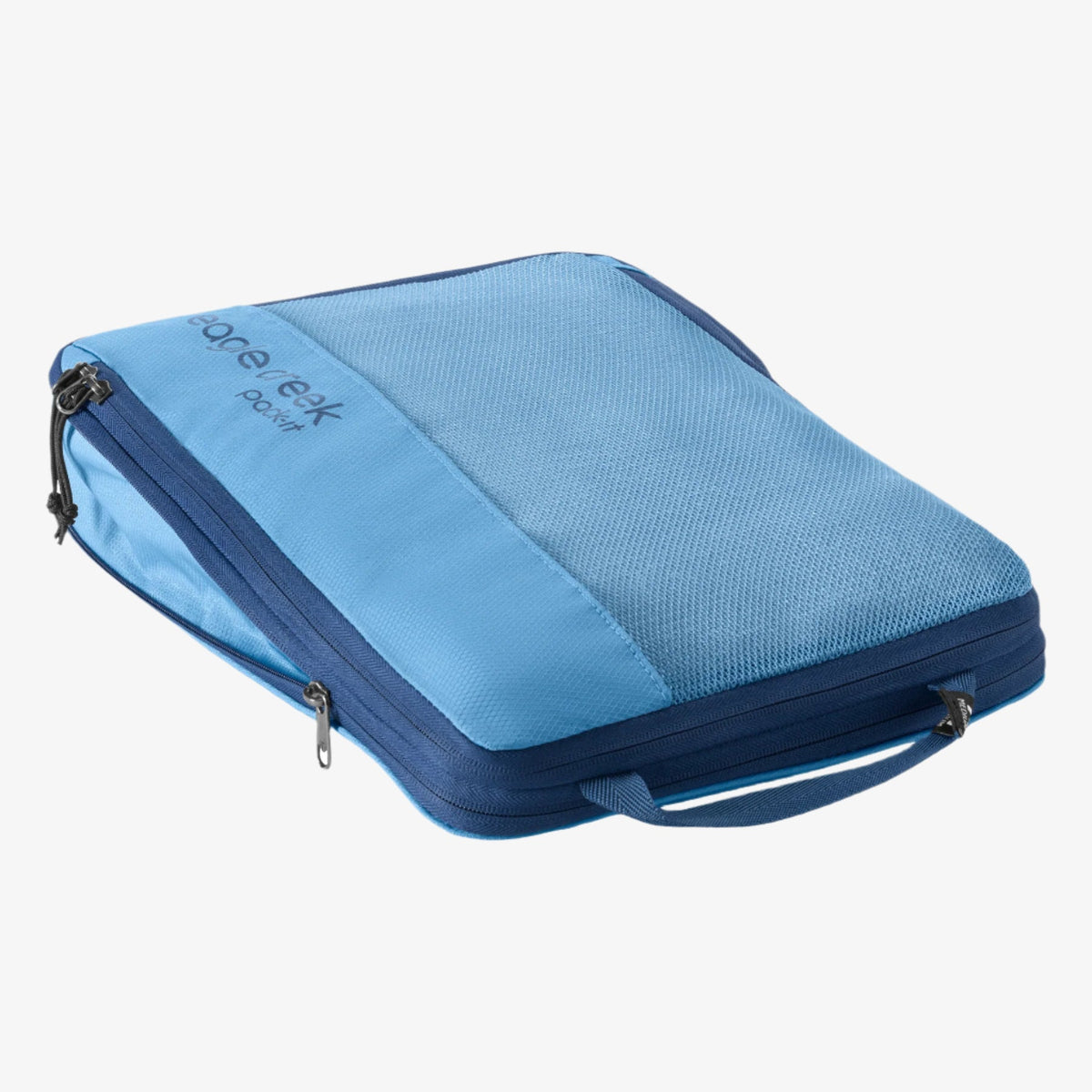Eagle Creek Pack-It Reveal Compression Cube M in Blue Dawn — interior view # color_Blue Dawn