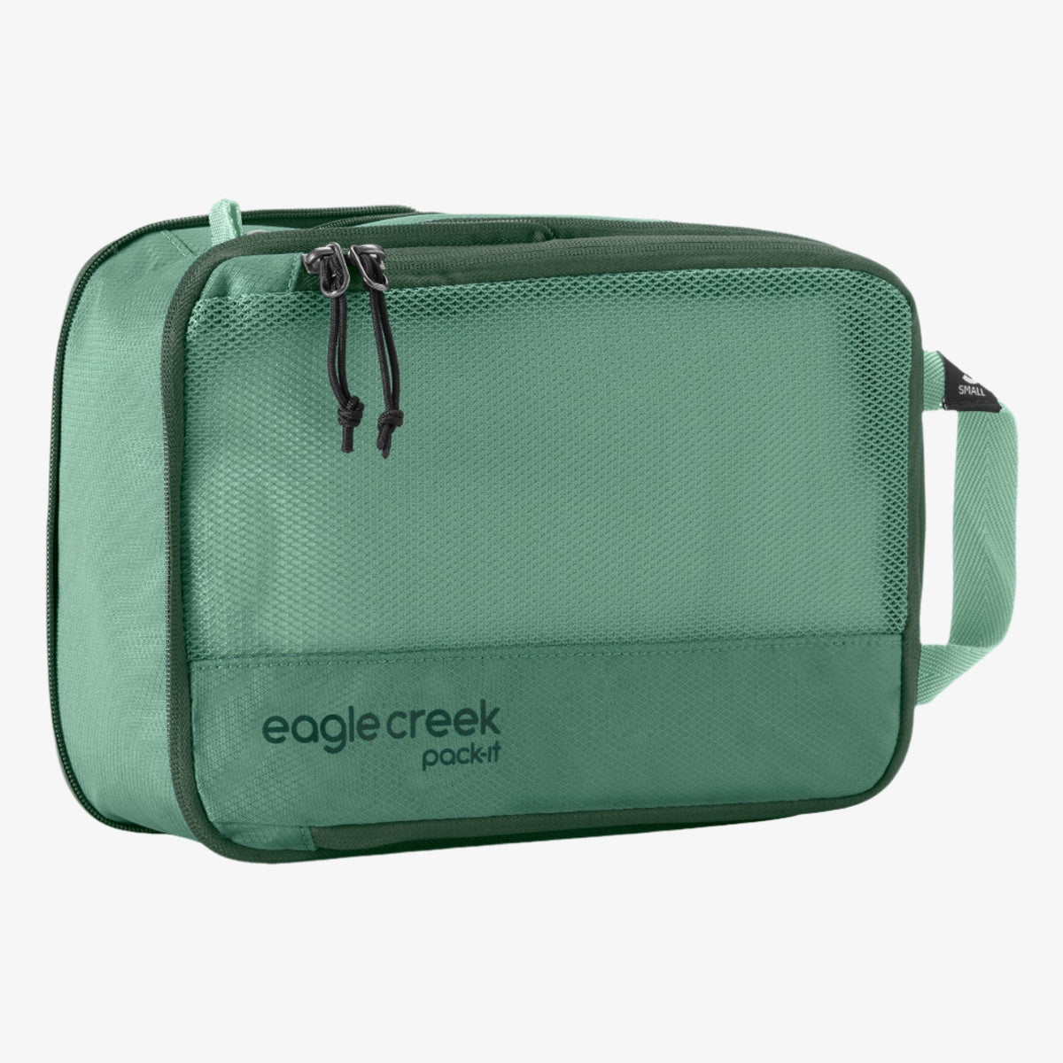 Eagle Creek Pack-It Reveal Compression Cube S in Willow Green — front view # color_Willow Green
