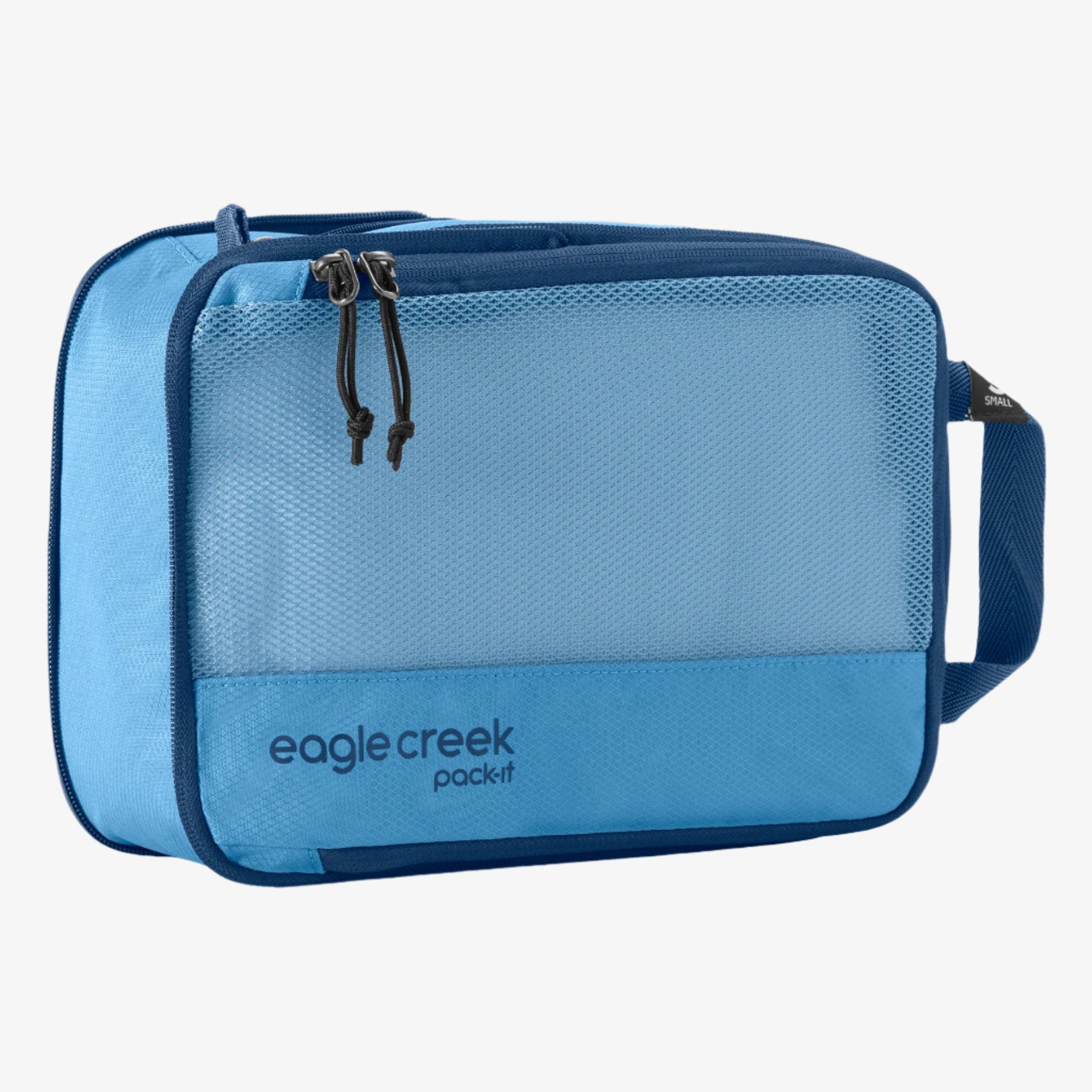 Eagle Creek Pack-It Reveal Compression Cube S in Blue Dawn — front view # color_Blue Dawn