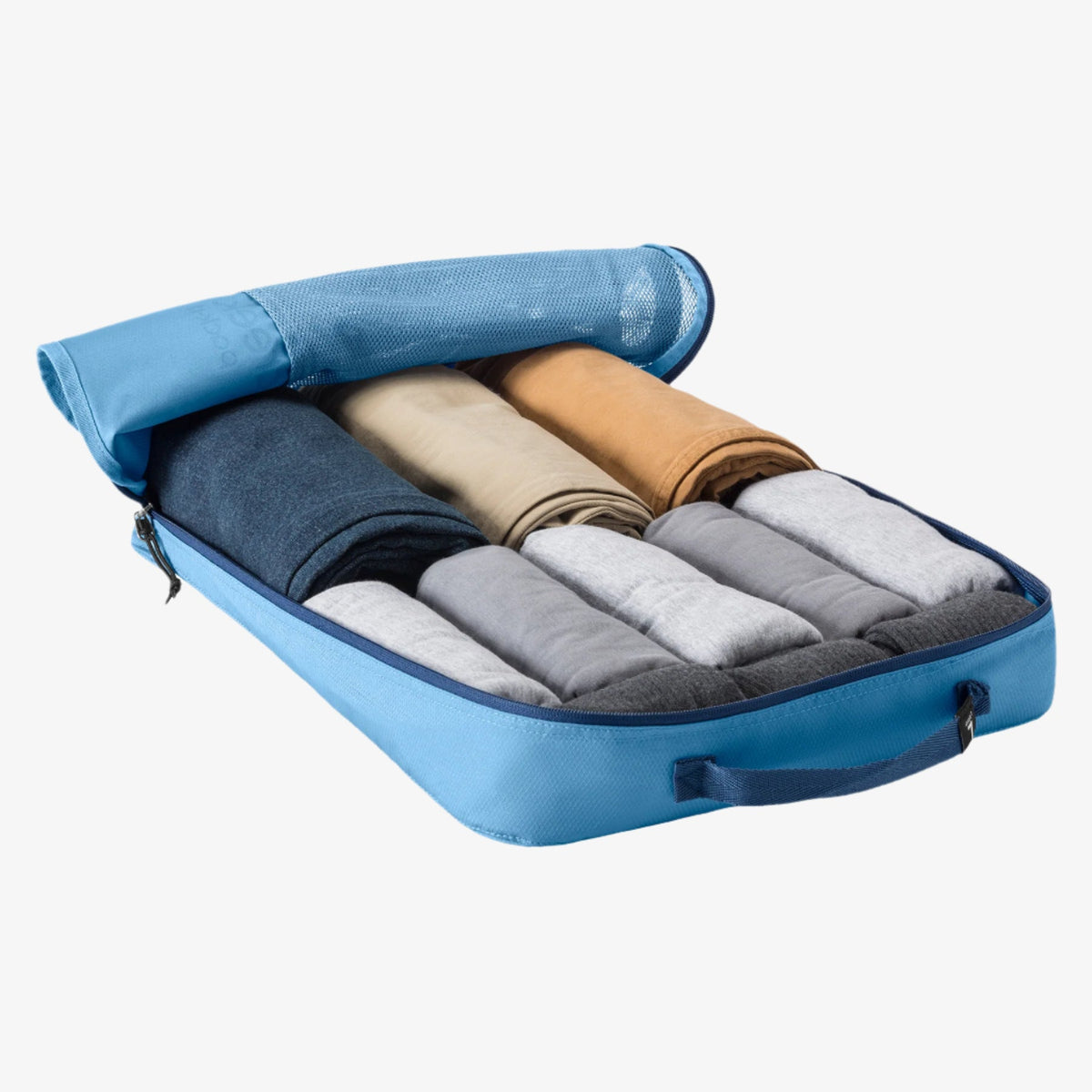 Eagle Creek Pack-It Reveal Packing Cube L in Blue Dawn — angle view 4 # color_Blue Dawn