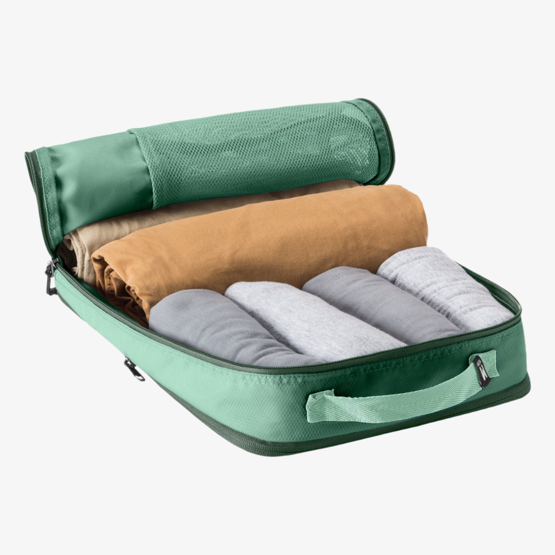 Eagle Creek Pack-It Reveal Expansion Cube M in Willow Green — angle view 4